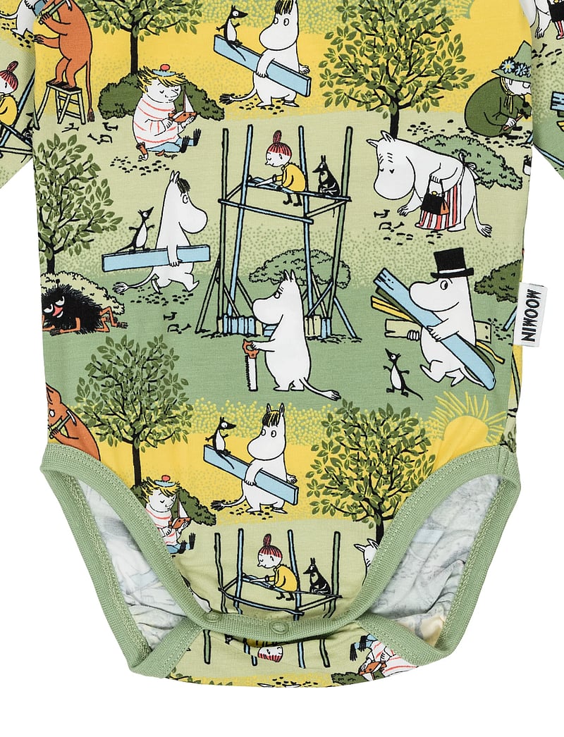 MOOMIN - FLITIGA BODY GRÖN 86 - langärmelige bodys - green - 3