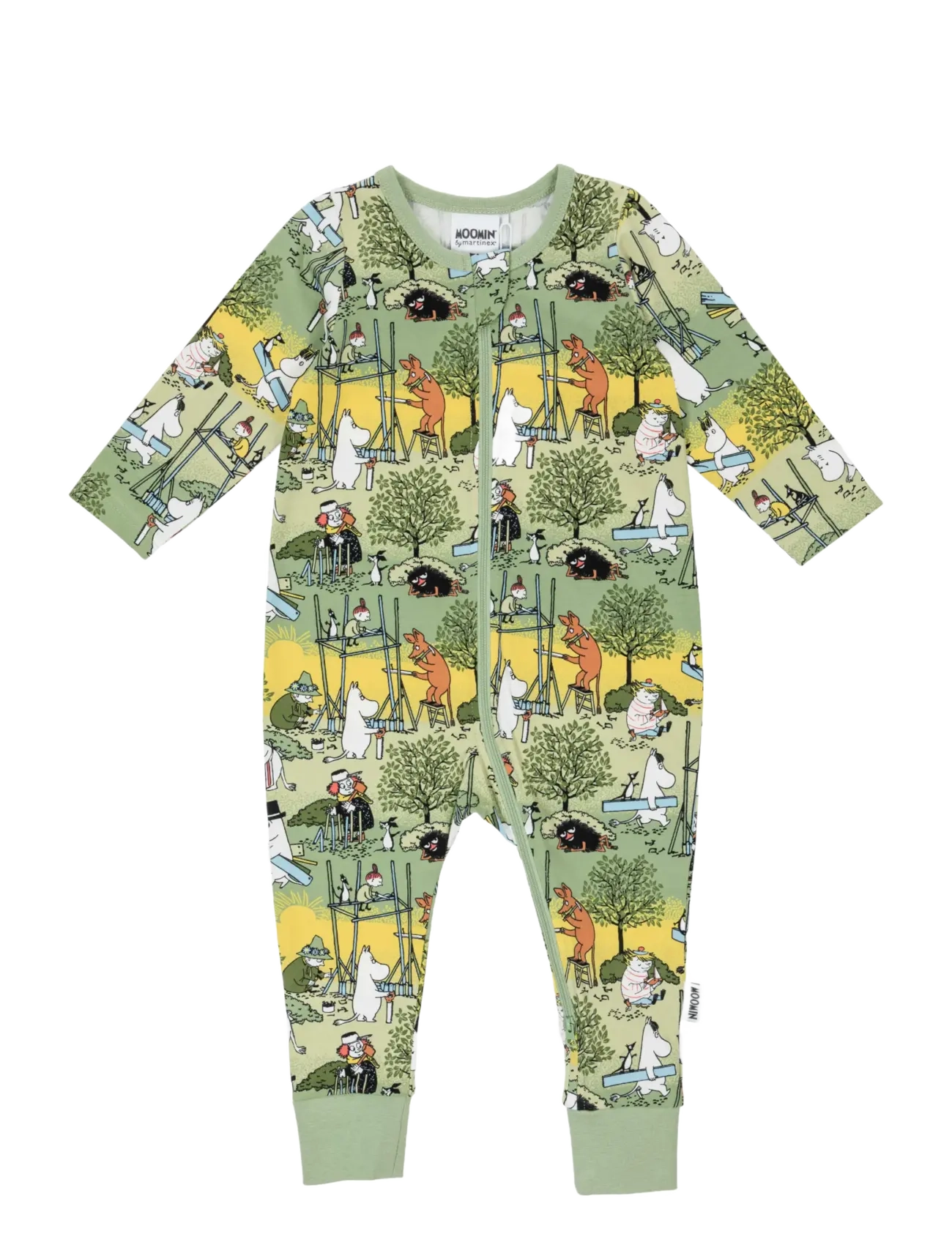 MOOMIN FLITIGA PYJAMAS GRÖN 98 - Schlafoveralls - GREEN / green