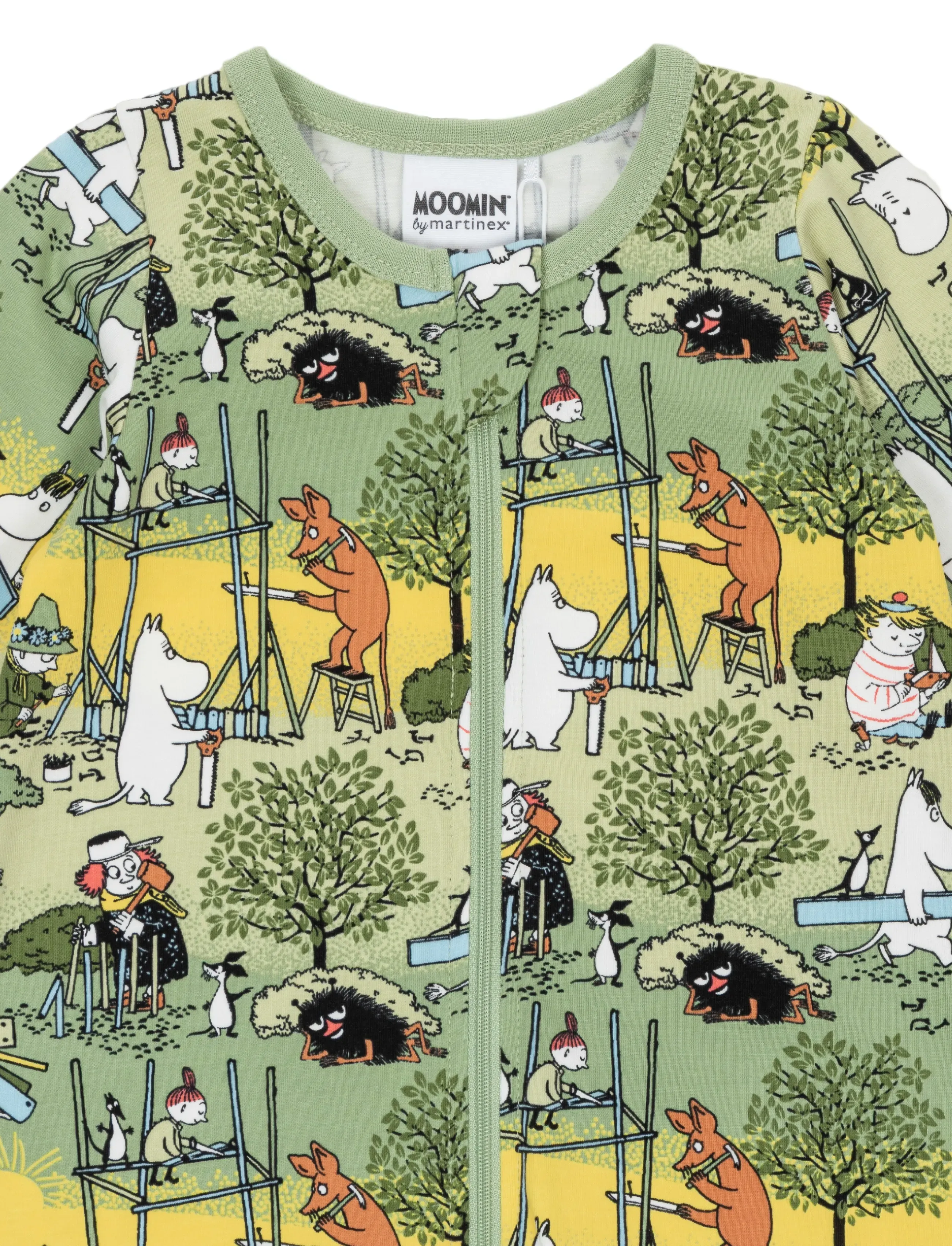 Muumitrollid - FLITIGA PYJAMAS GRÖN 68 - magamiskombinesoonid - green - 1