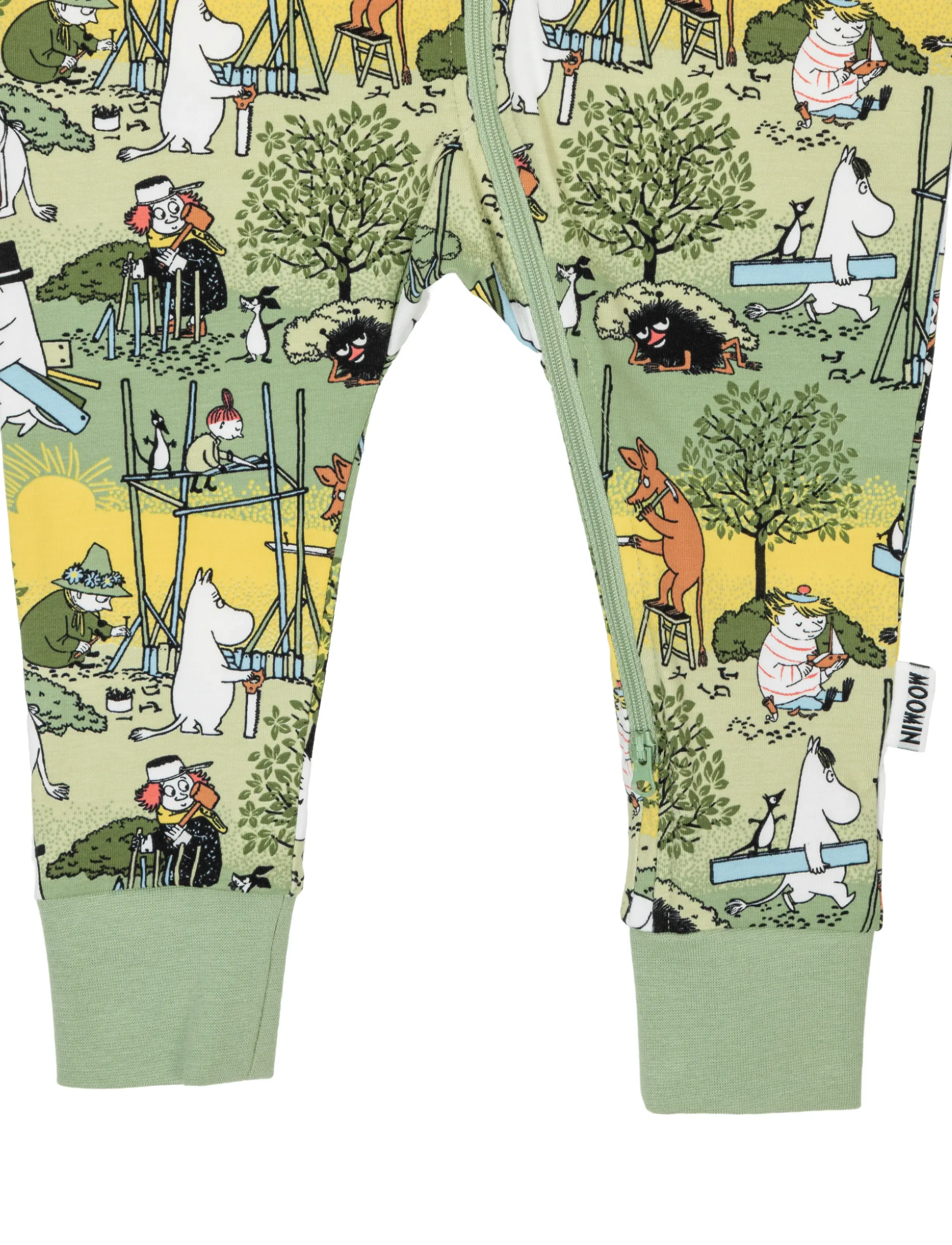 Muumitrollid - FLITIGA PYJAMAS GRÖN 68 - magamiskombinesoonid - green - 2