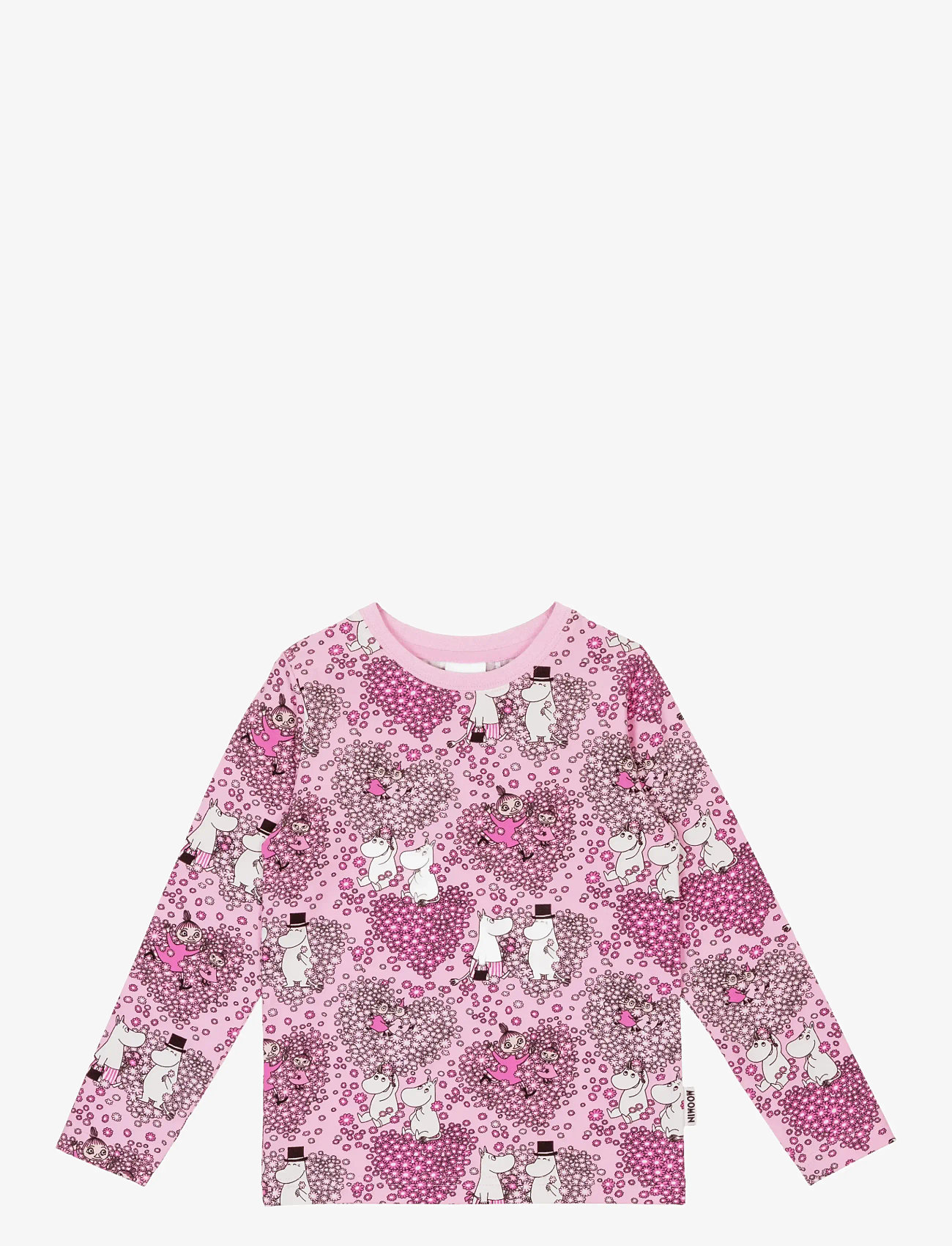 MUMIN - VÄNNER TRÖJA ROSA 122 - langærmede t-shirts - pink - 0