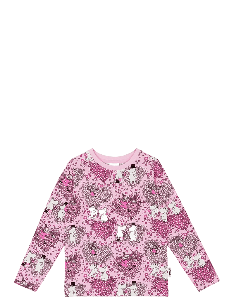 MUMIN - VÄNNER TRÖJA ROSA 122 - langærmede t-shirts - pink - 0