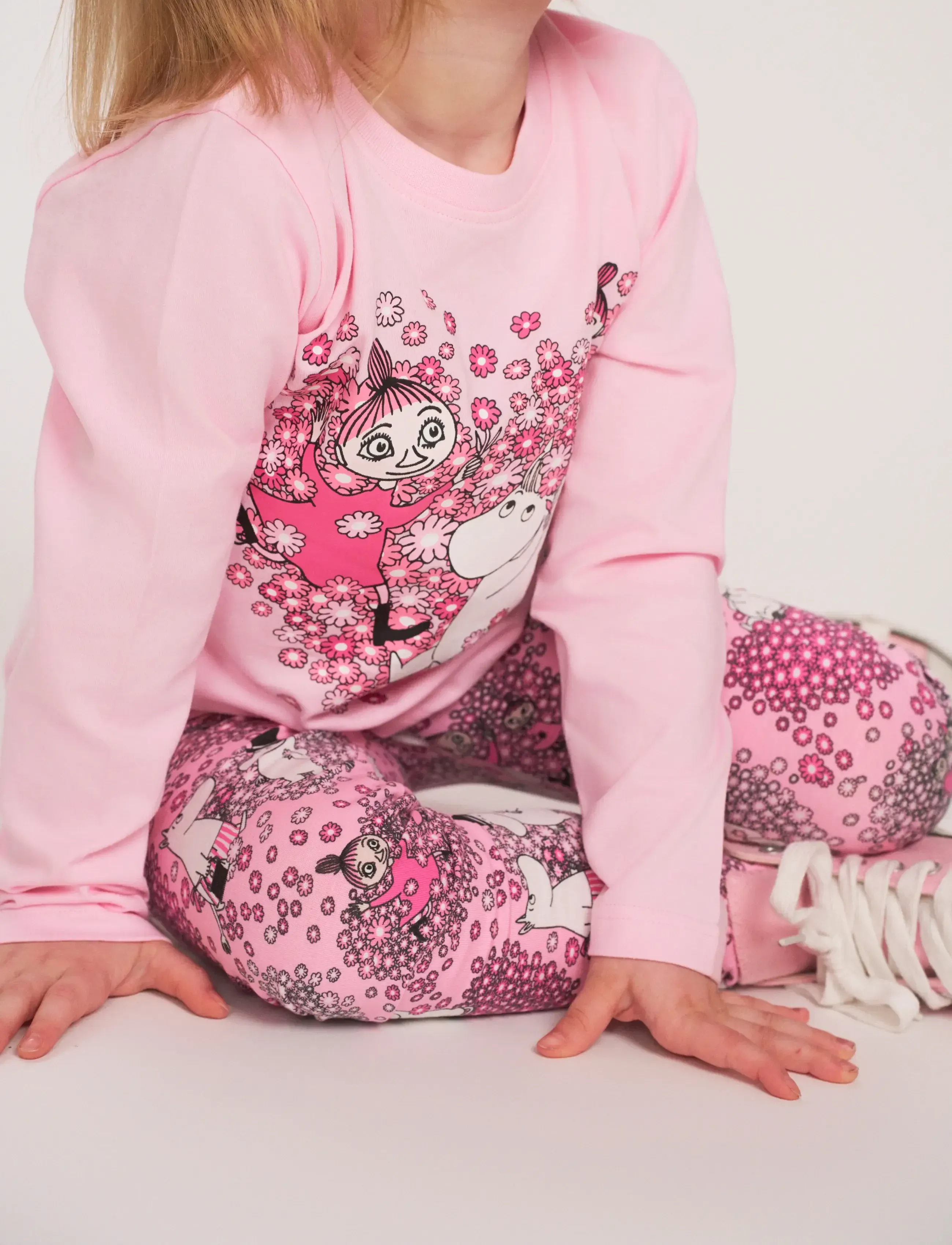 MUMIN VÄNNER LEGGINGS ROSA 116 - Underdele - PINK / pink/rose