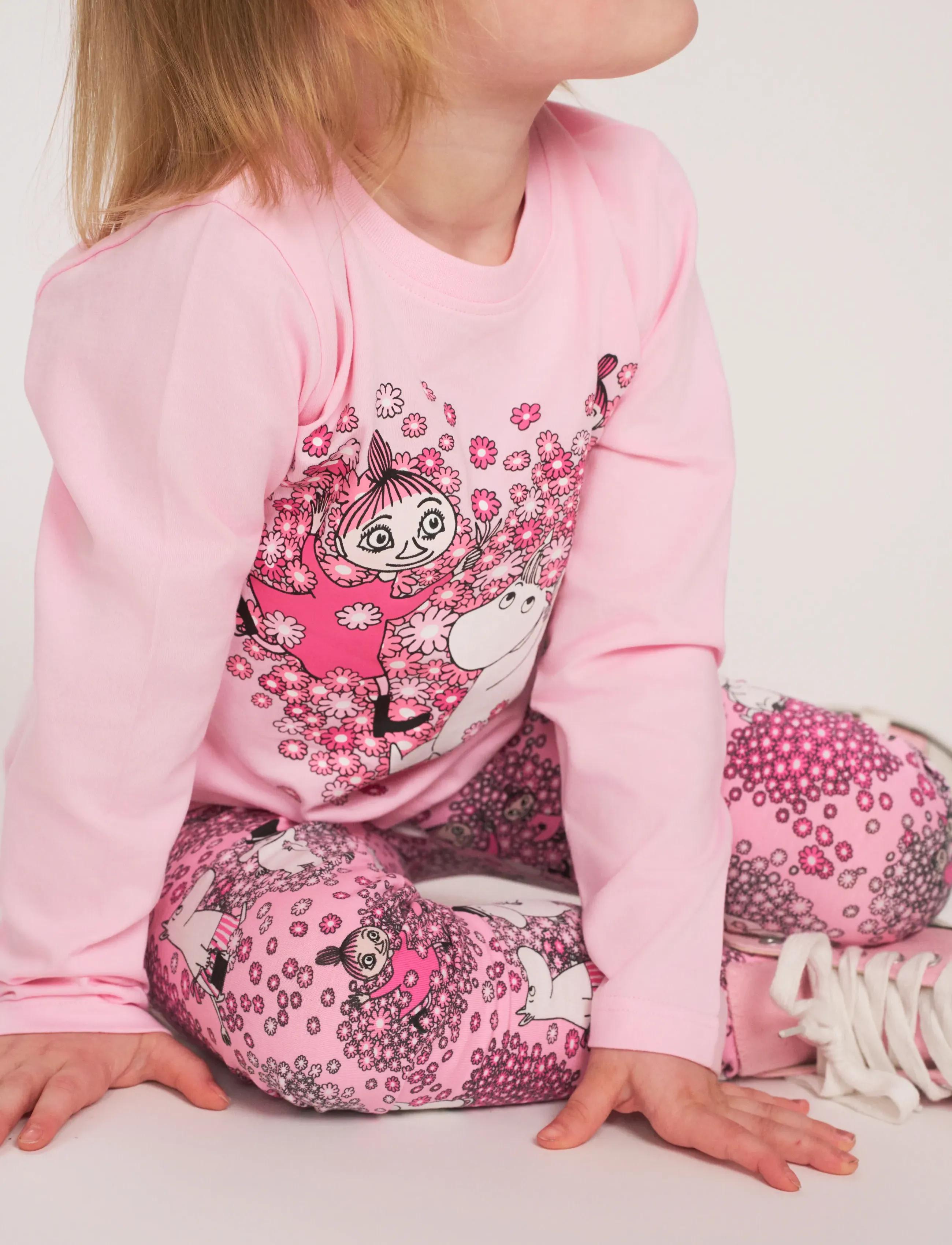 MUUMI VÄNNER TRÖJA 2 ROSA 98 - Yläosat - PINK / pink/rose