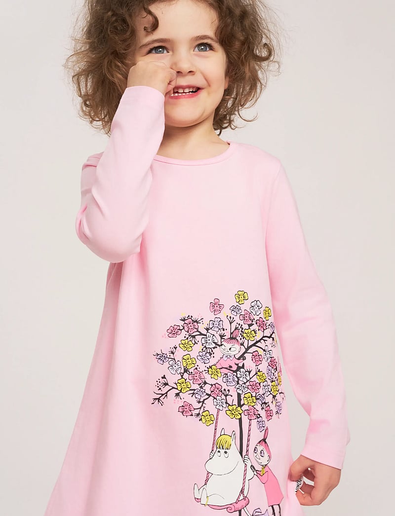 MUMIN - TRÄDGUNGA TUNIKA ROSA 110 - långärmade vardagsklänningar - pink - 0