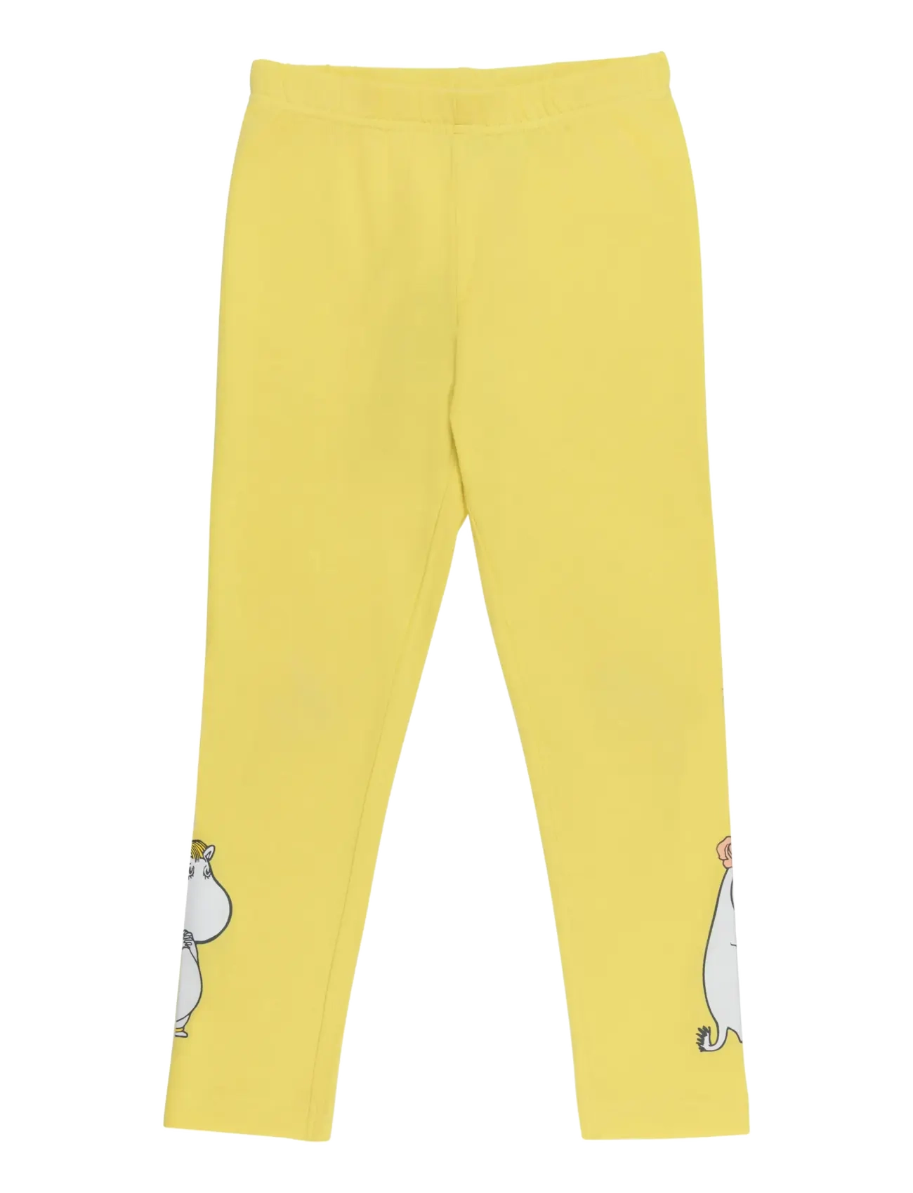 MUMIN Rosdalen Leggings Gul 104, Børn, Mumi Print Leggings, Gul, Str: 92