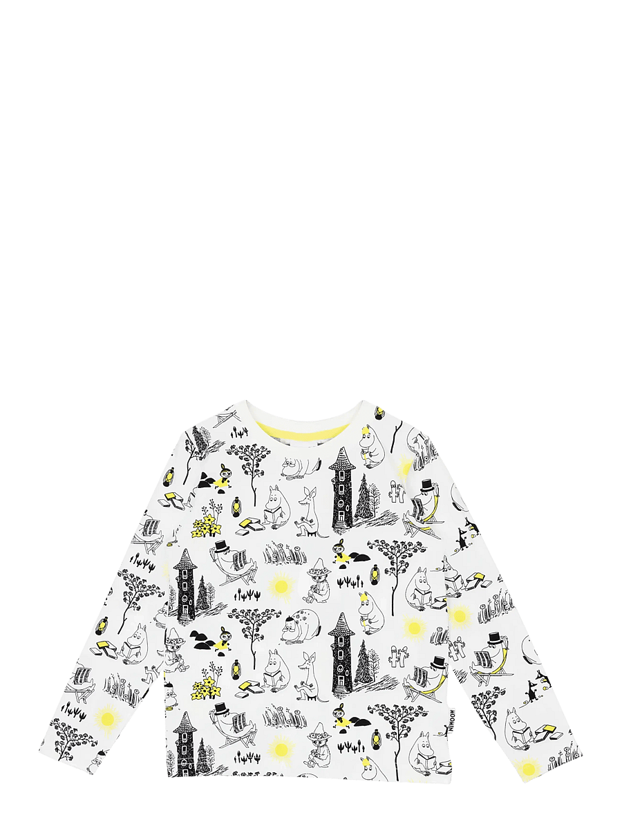 MUMIN - LÄTTJA TRÖJA SV/VIT 110 - långärmade t-shirts - white - 1
