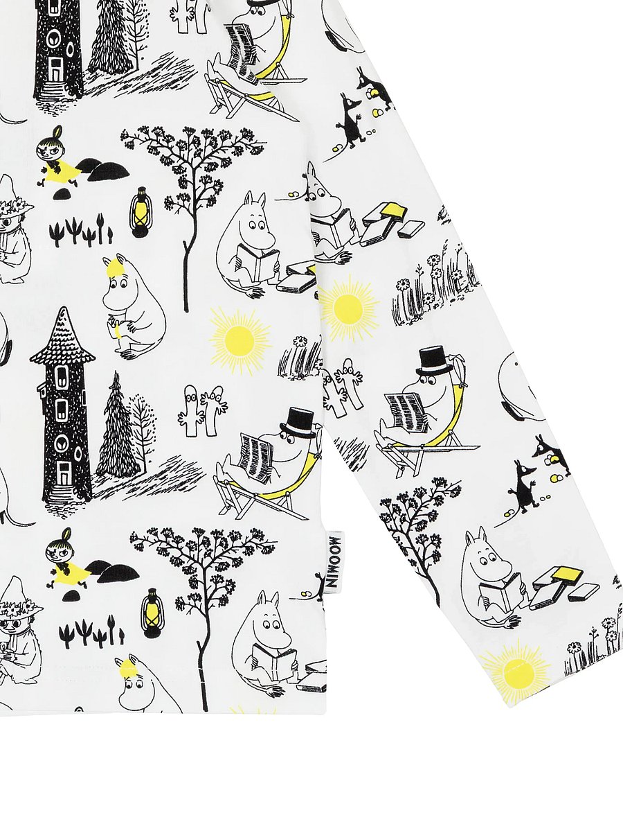 MUMIN - LÄTTJA TRÖJA SV/VIT 110 - långärmade t-shirts - white - 3
