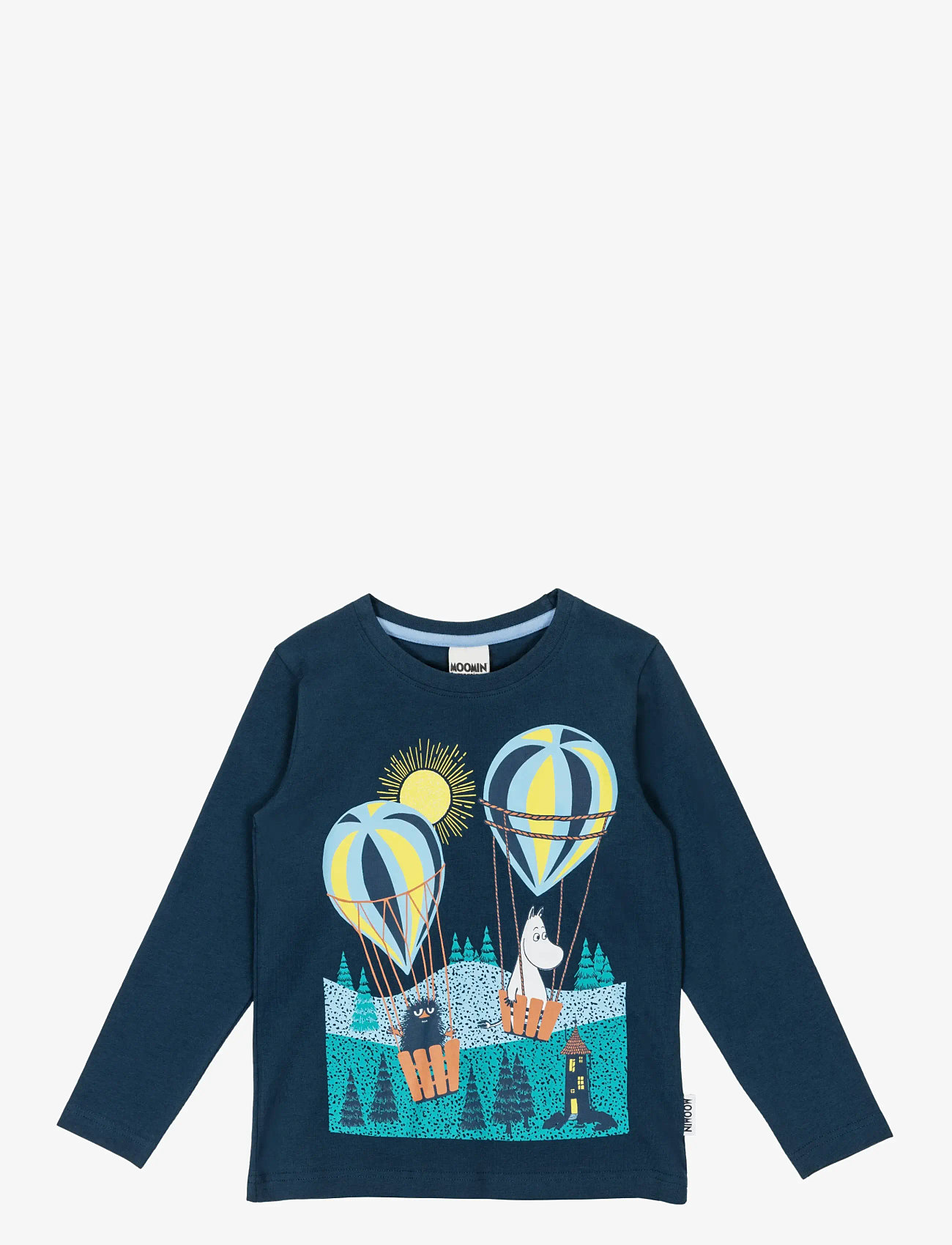 MOOMIN - FLYGTUR TRÖJA MBLÅ 98 - long-sleeved t-shirts - blue - 1