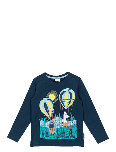 Muumitrollid FLYGTUR TRÖJA MBLÅ 98 - Pikkade varrukatega T-särgid - BLUE / navy
