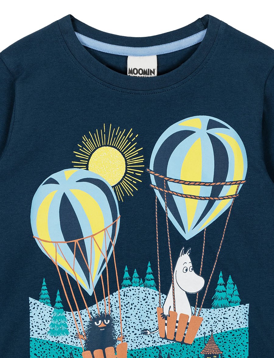 MUMIN - FLYGTUR TRÖJA MBLÅ 98 - langærmede t-shirts - blue - 2