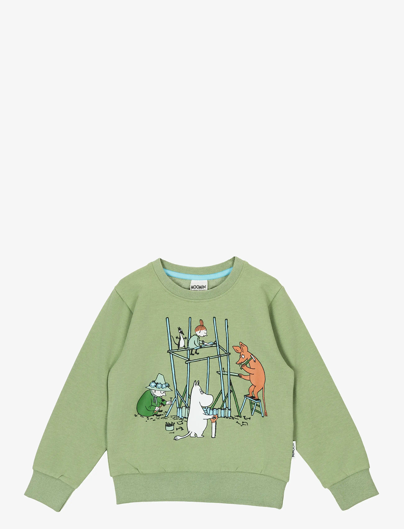 MUMIN - FLITIGA COLLEGETRÖJA GRÖN 122 - sweatshirts - green - 1