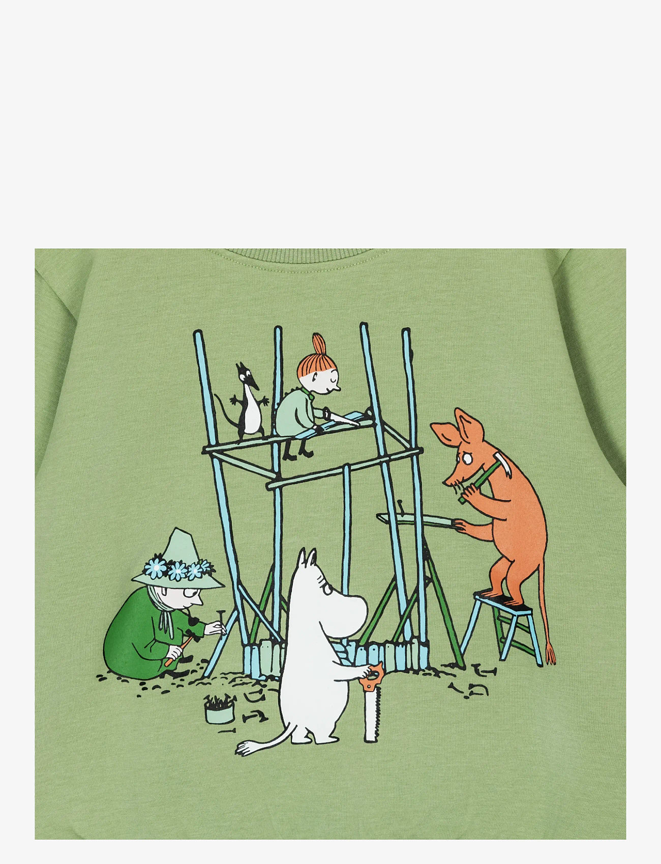 MUMIN - FLITIGA COLLEGETRÖJA GRÖN 122 - sweatshirts - green - 2