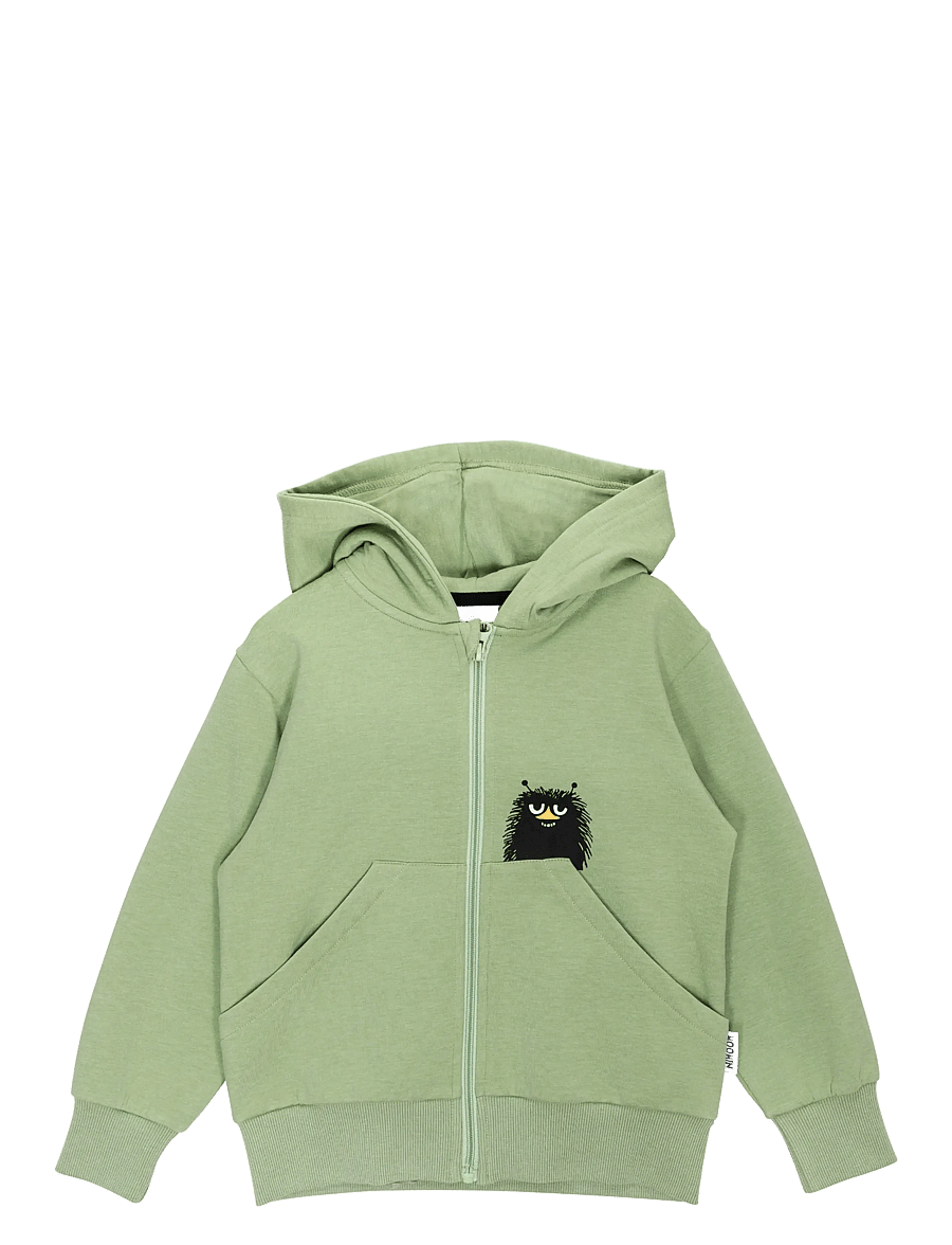 MOOMIN - HEJ STINKY MUNKJACKA GRÖN 122 - kapuzenpullover - green - 1