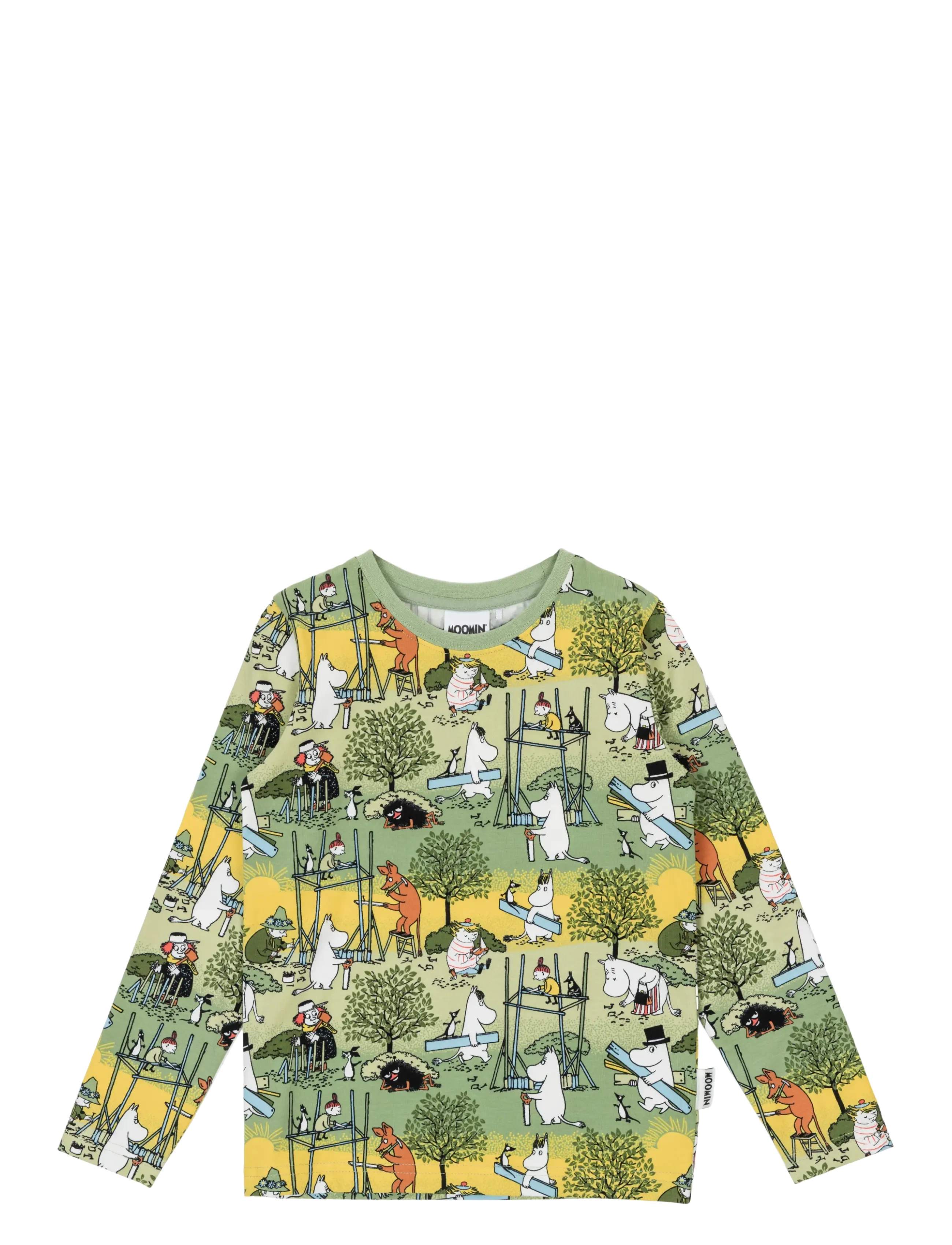 MUMIN FLITIGA TRÖJA GRÖN 116 - Back to school - GREEN / green