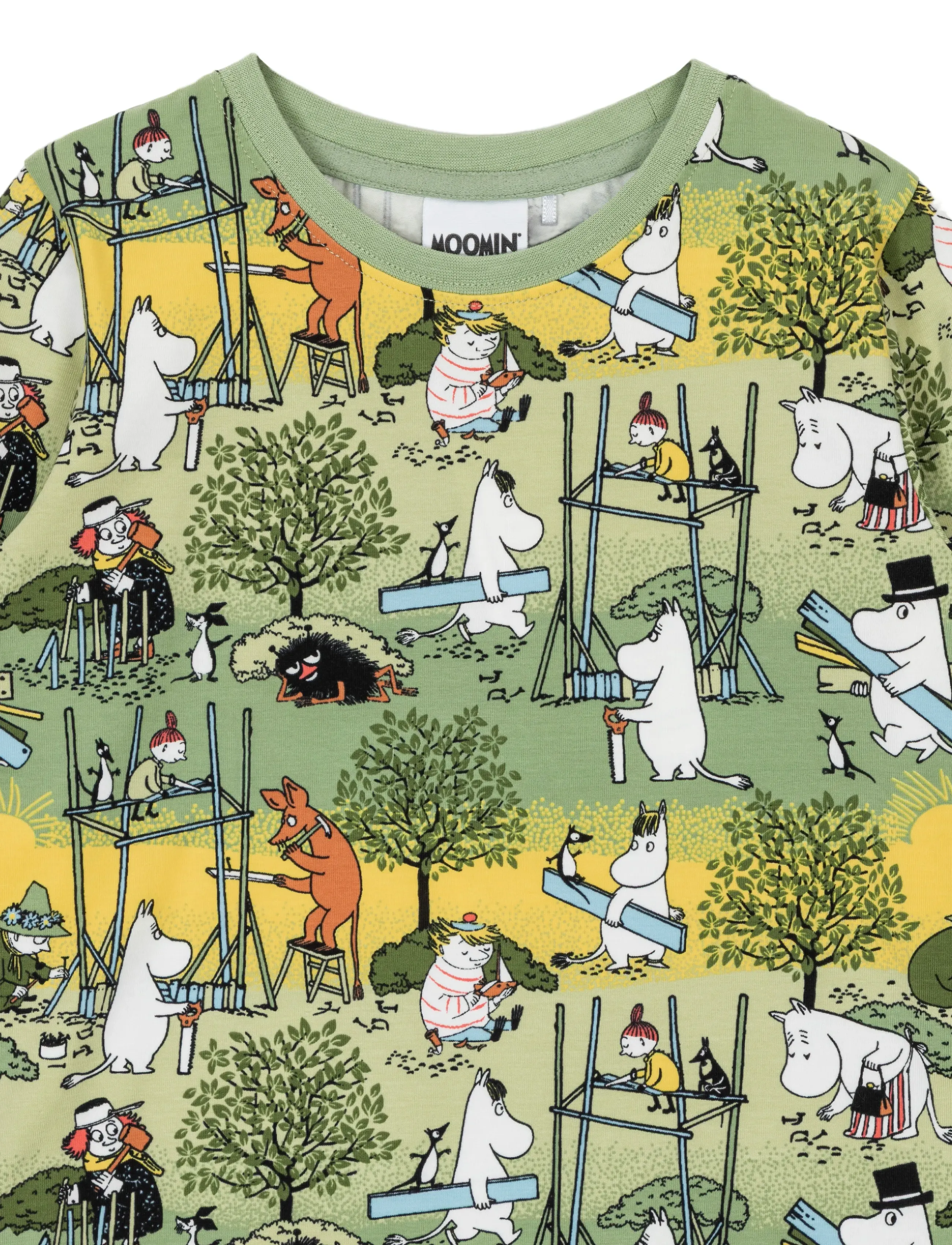 MUMIN - FLITIGA TRÖJA GRÖN 98 - langærmede t-shirts - green - 1