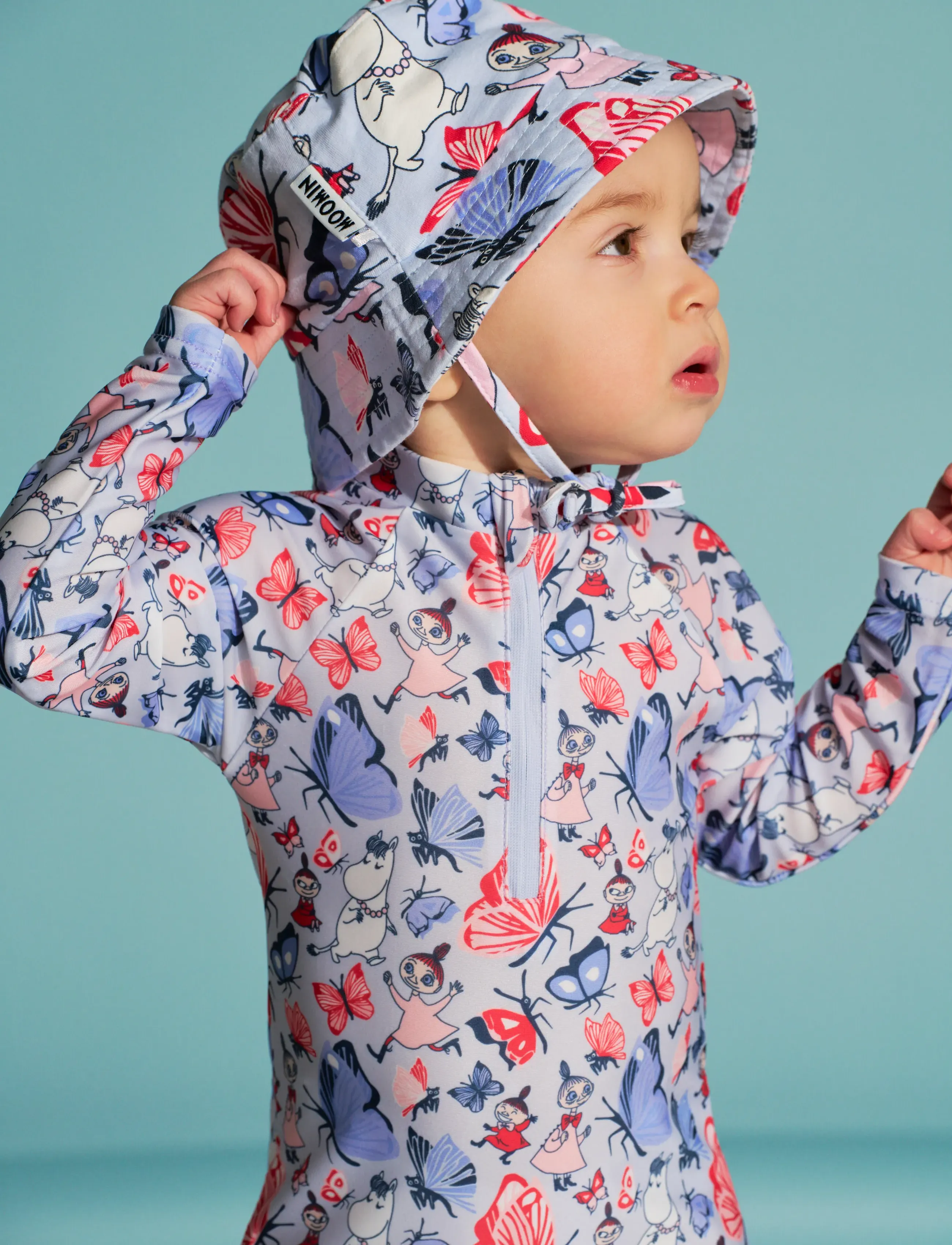 MUMIN Fjärilspark Hatt, 46/48, Hats, Blau - Baby Kinder