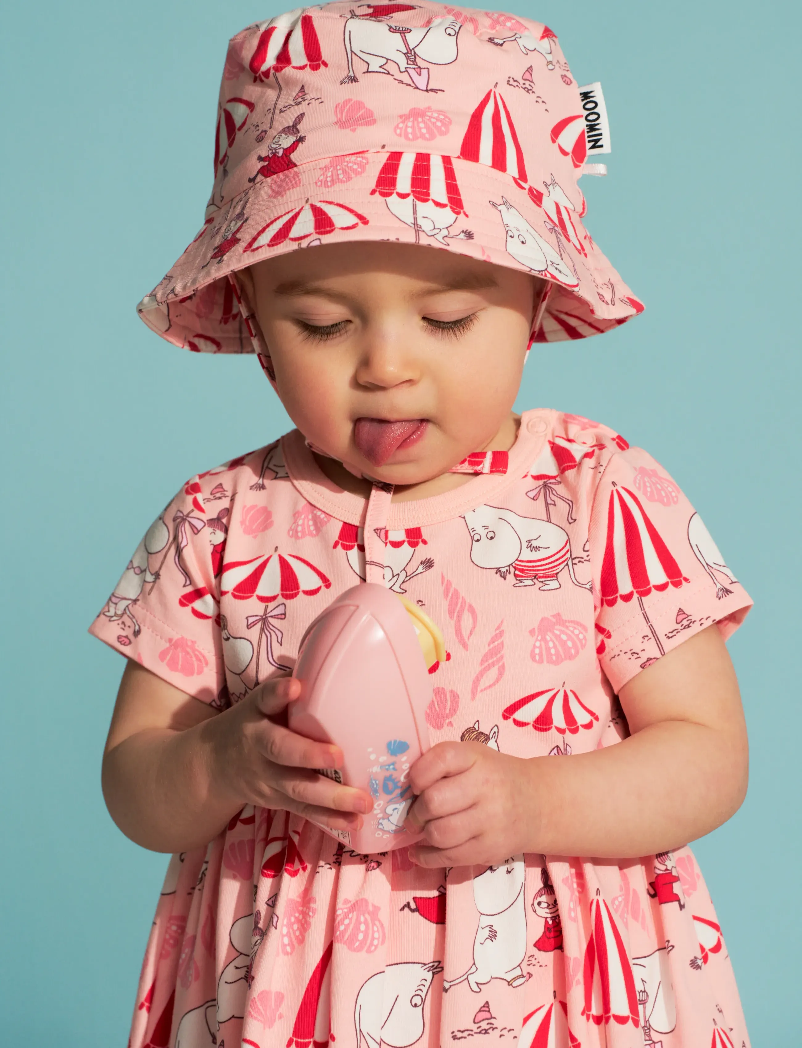MUMIN Snäckstrand Hatt, 42/44, Accessories, Rosa - Sun Hats, Kinder