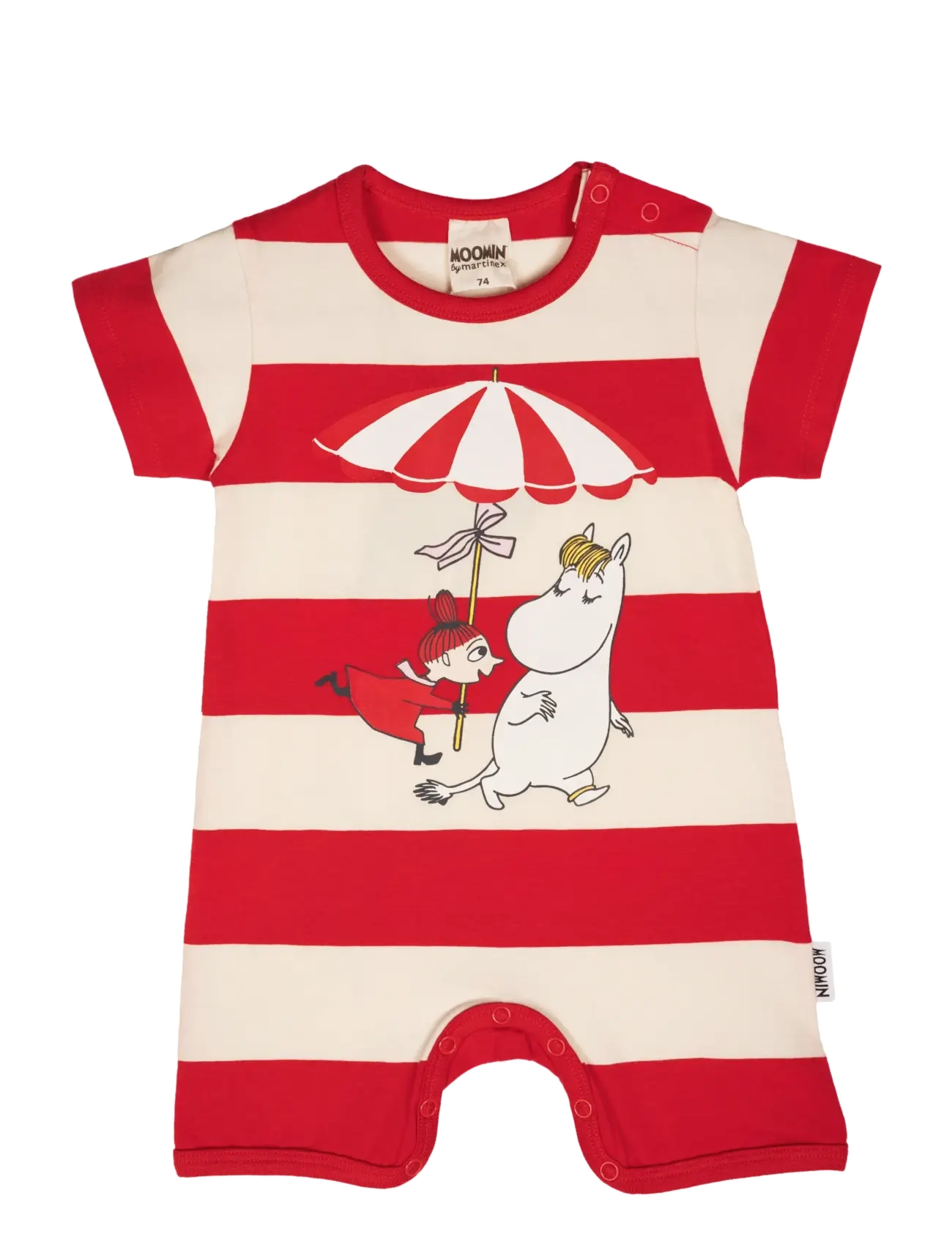 MARTINEX Snäckstrand Playsuit Rot - 74 - Kinder