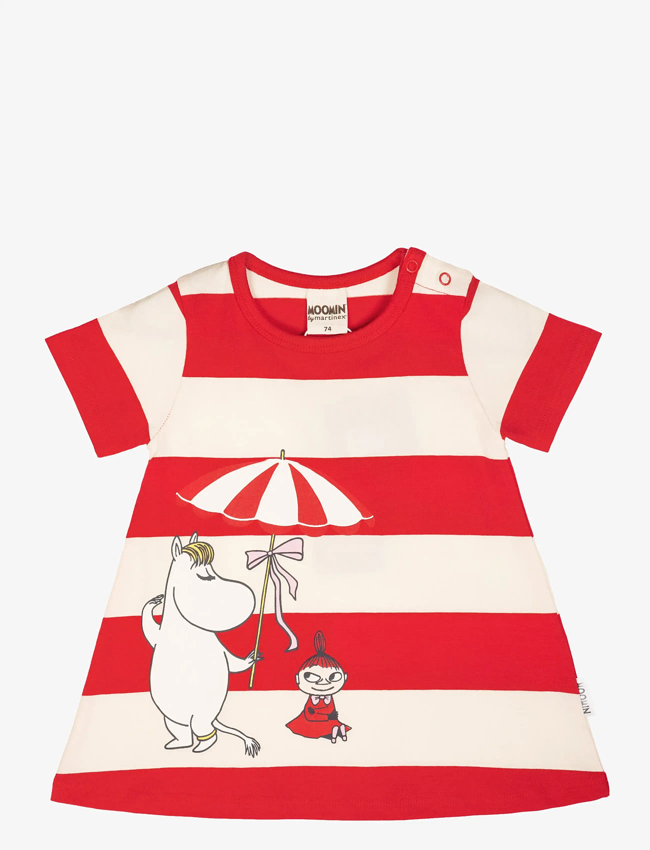 MUMIN - SNÄCKSTRAND KLÄNNING - kortärmade babyklänningar - red - 0