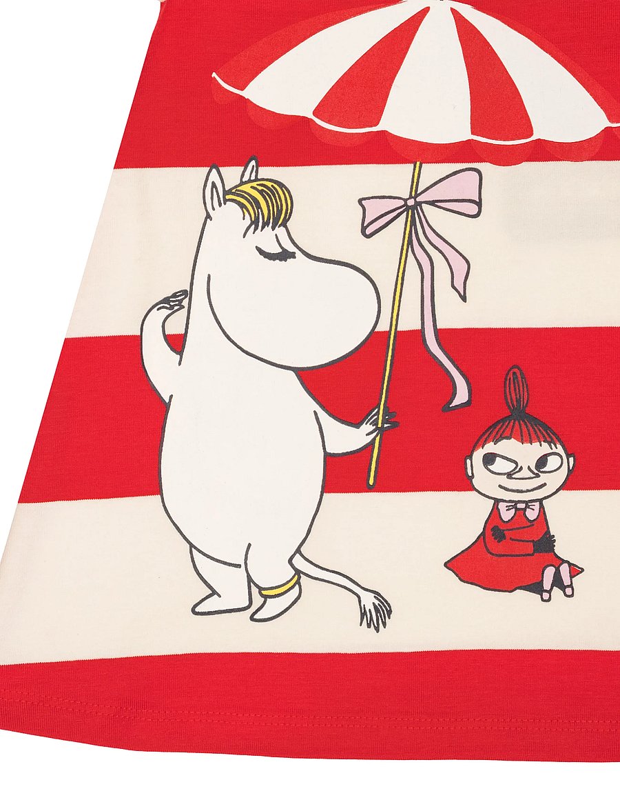 MOOMIN - SNÄCKSTRAND KLÄNNING - kurzärmelige babykleider - red - 2