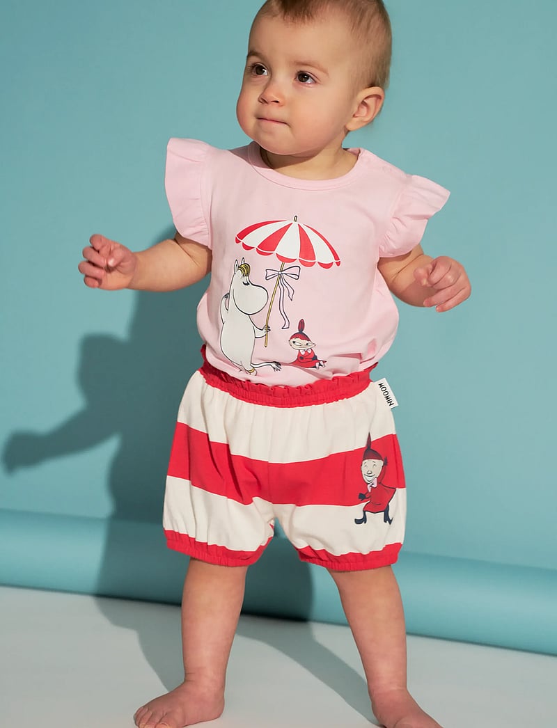 MUMIN - SNÄCKSTRAND SHORTS SET - sæt med kortærmet t-shirt - red - 0