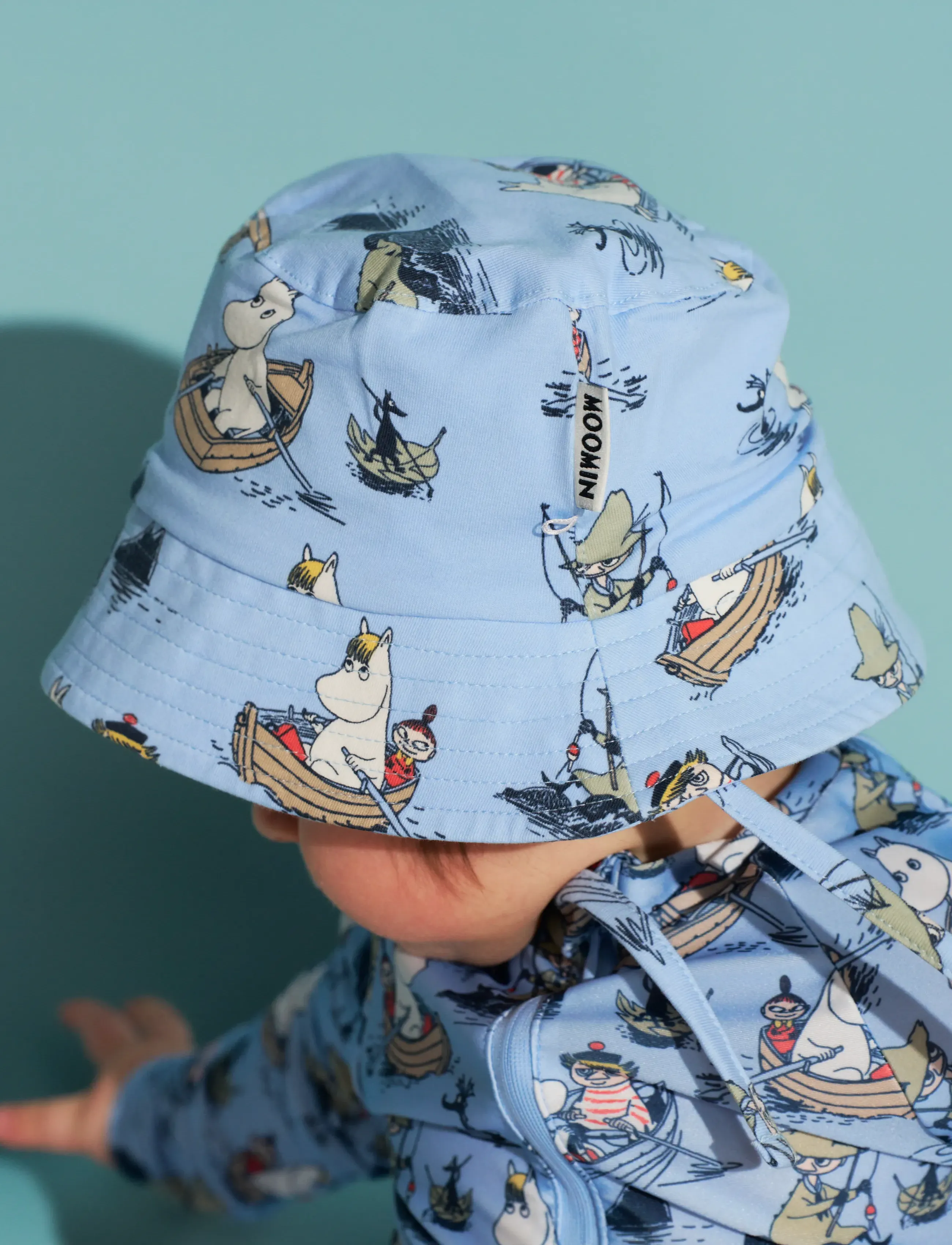 MUMIN Båtfolk Hatt, 42/44, Accessories, Blau - Sun Hats, Kinder