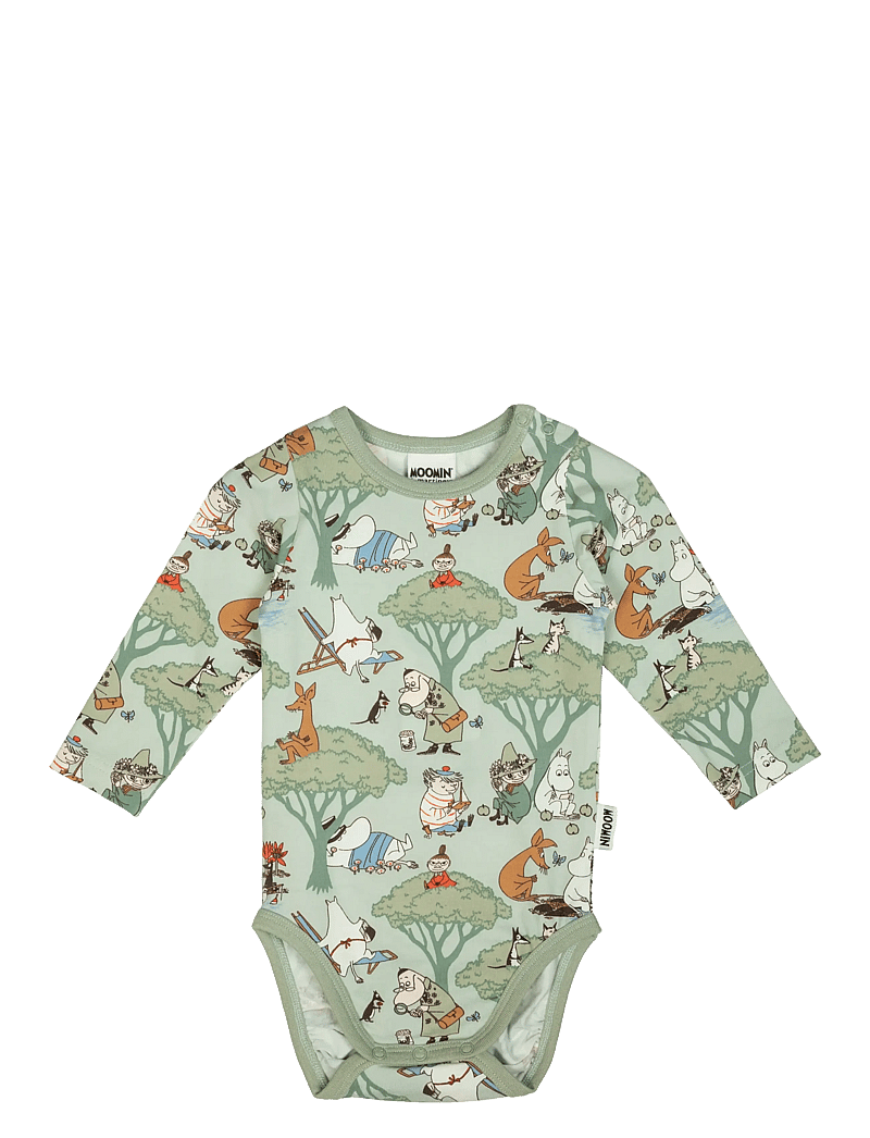 Muumitrollid - LEDIGHET BODY - pikkade varrukatega - green - 0