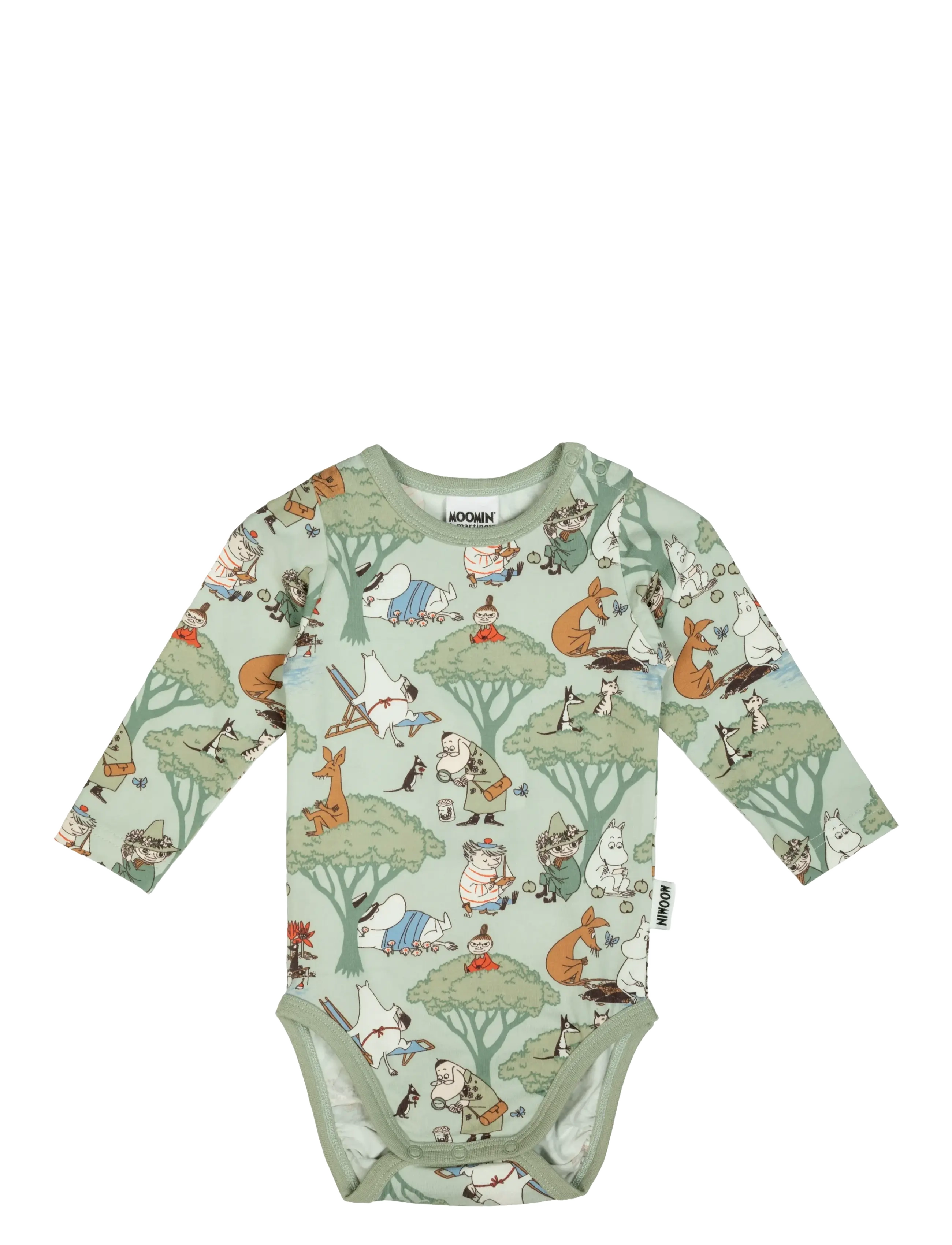 MUMIN LEDIGHET BODY - Långärmade bodysuits - GREEN / green