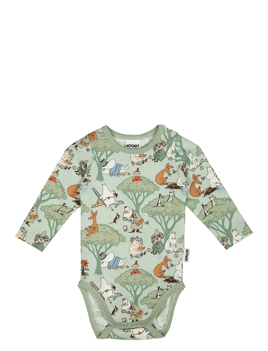 MOOMIN - LEDIGHET BODY - langärmelig - green - 0