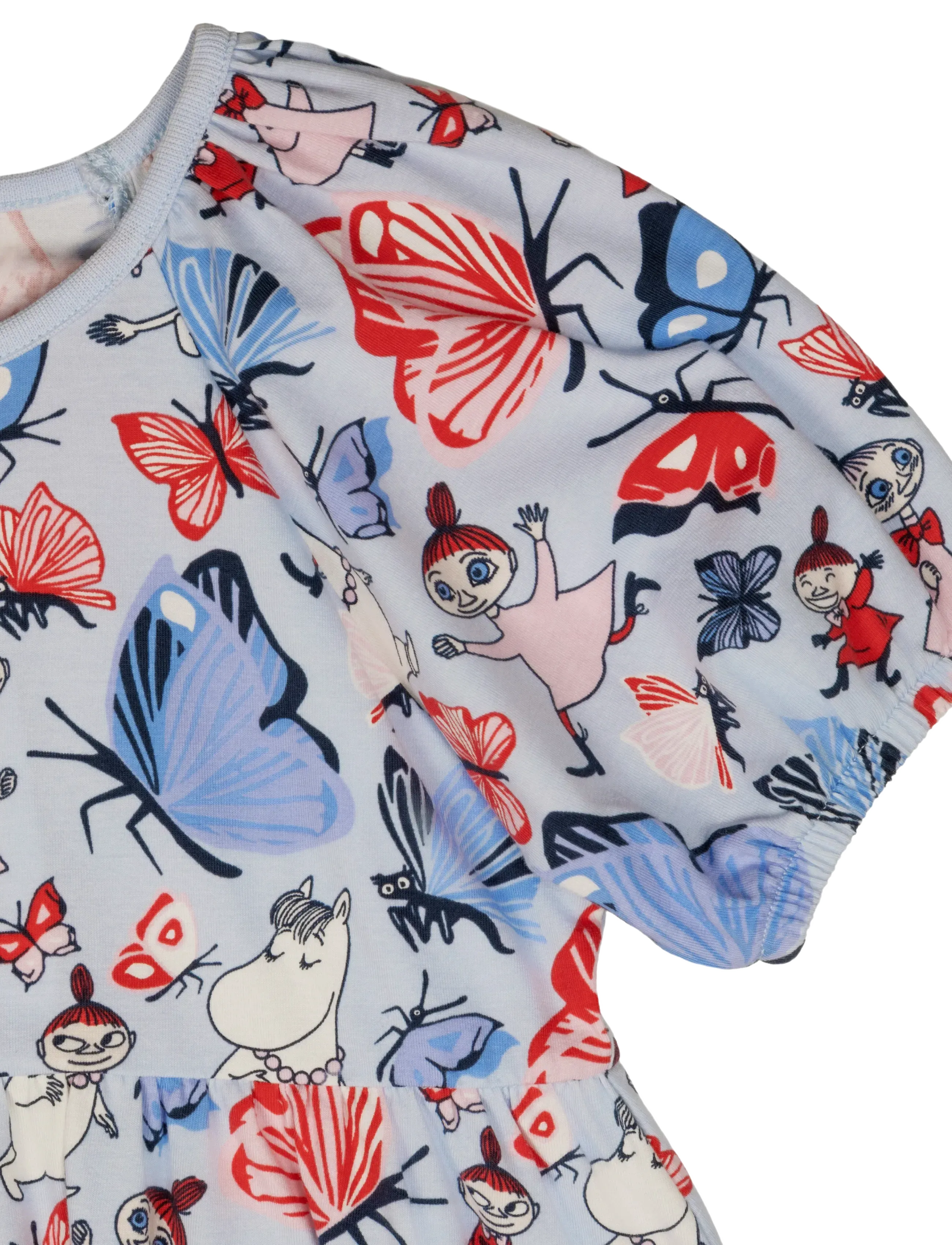 MOOMIN - FJÄRILSPARK KLÄNNING - kurzärmelige babykleider - blue - 1