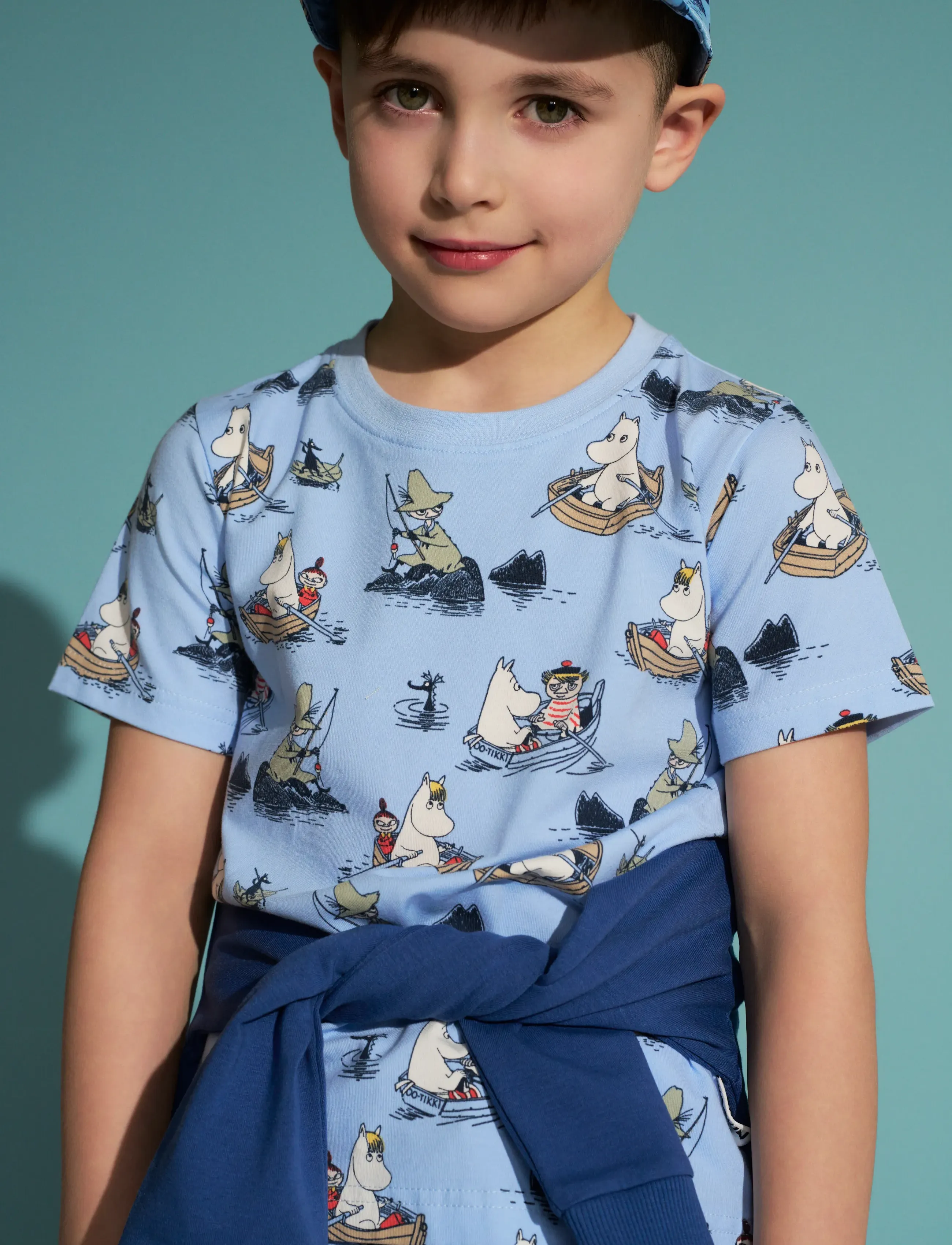 MUMIN BÅTFOLK T-SHIRT - Kortermede t-skjorter - BLUE / blue