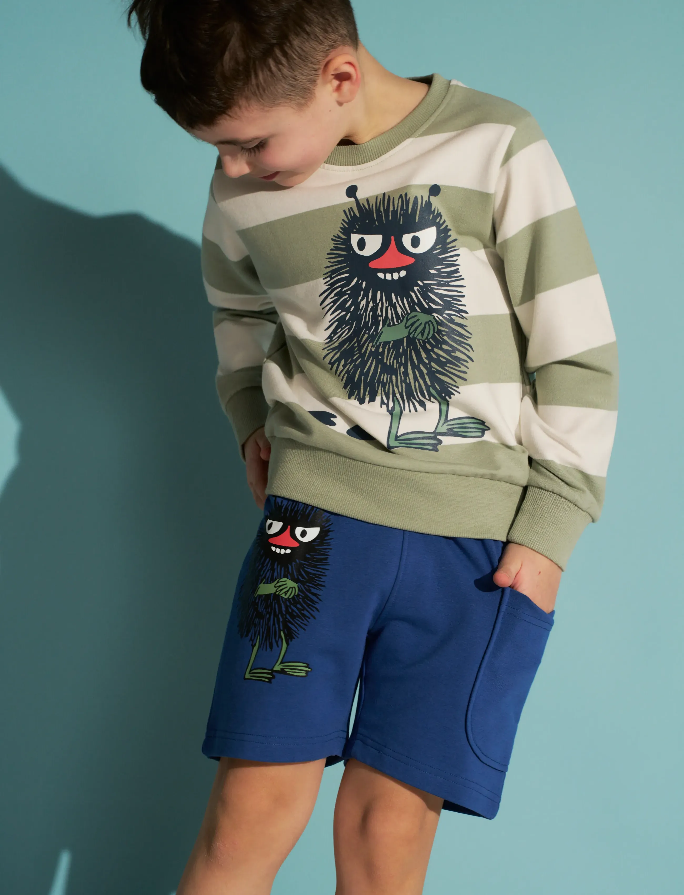MUMIN Tassar Shorts, 122, Blue, Shorts > Svedeshorts, Børn