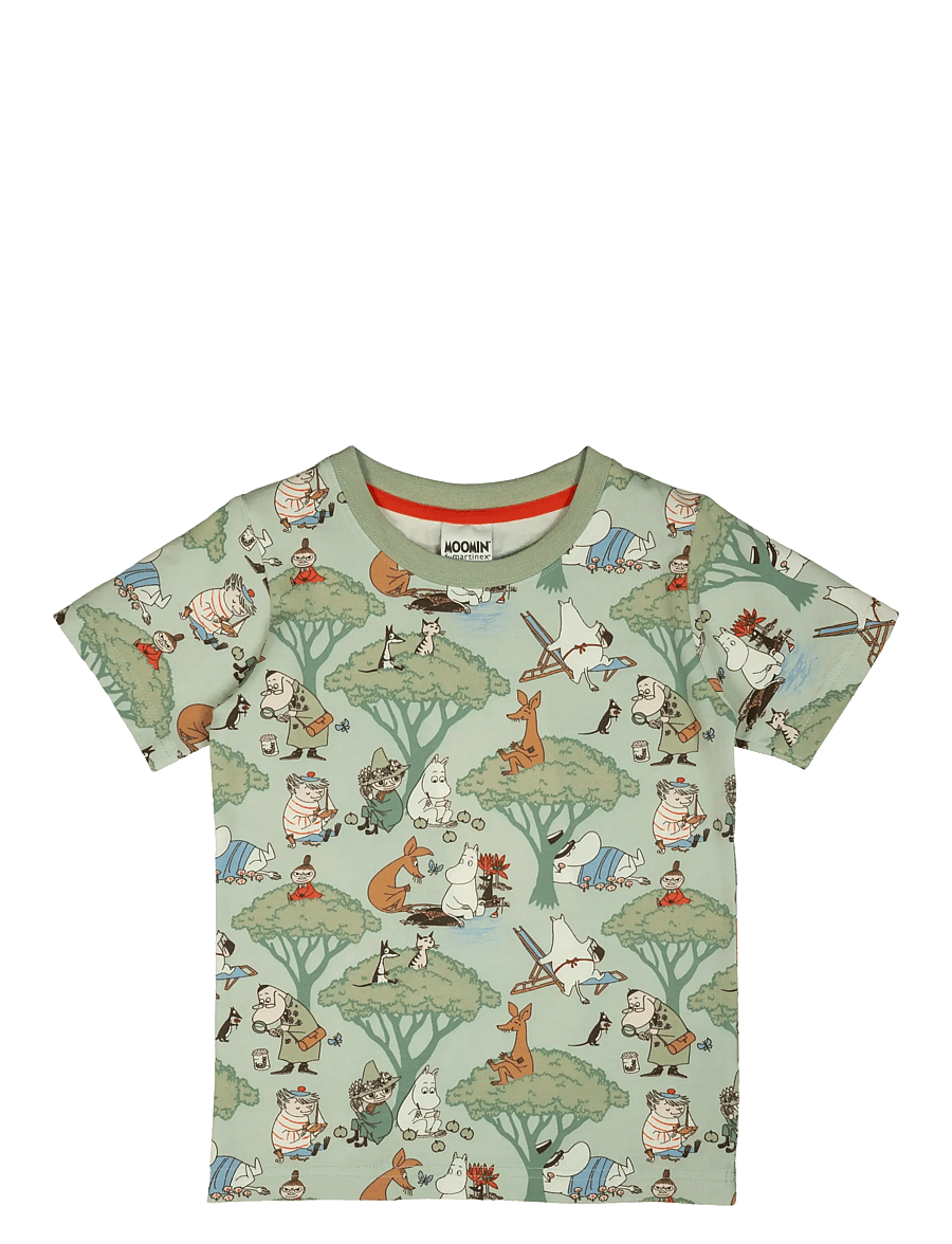 MUMIN - LEDIGHET T-SHIRT - kortærmede t-shirts - green - 1