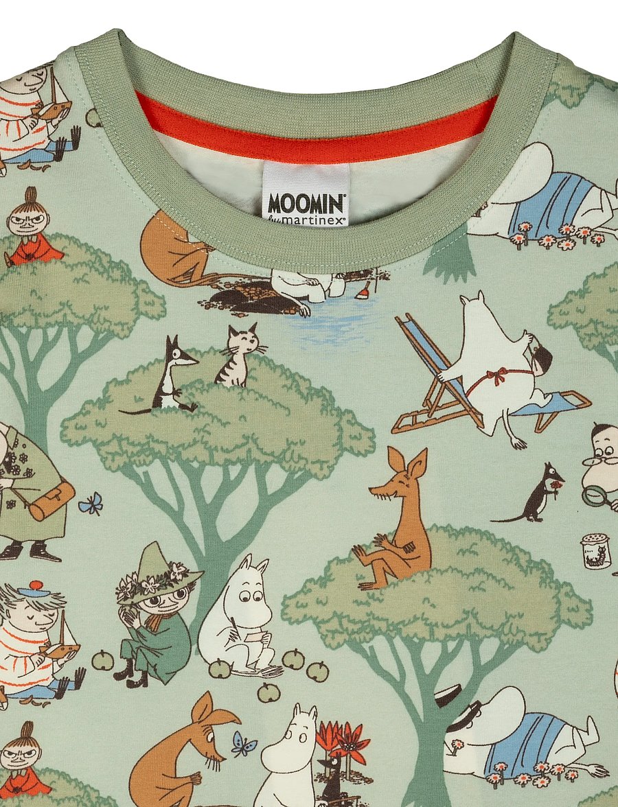 MUMIN - LEDIGHET T-SHIRT - kortærmede t-shirts - green - 2