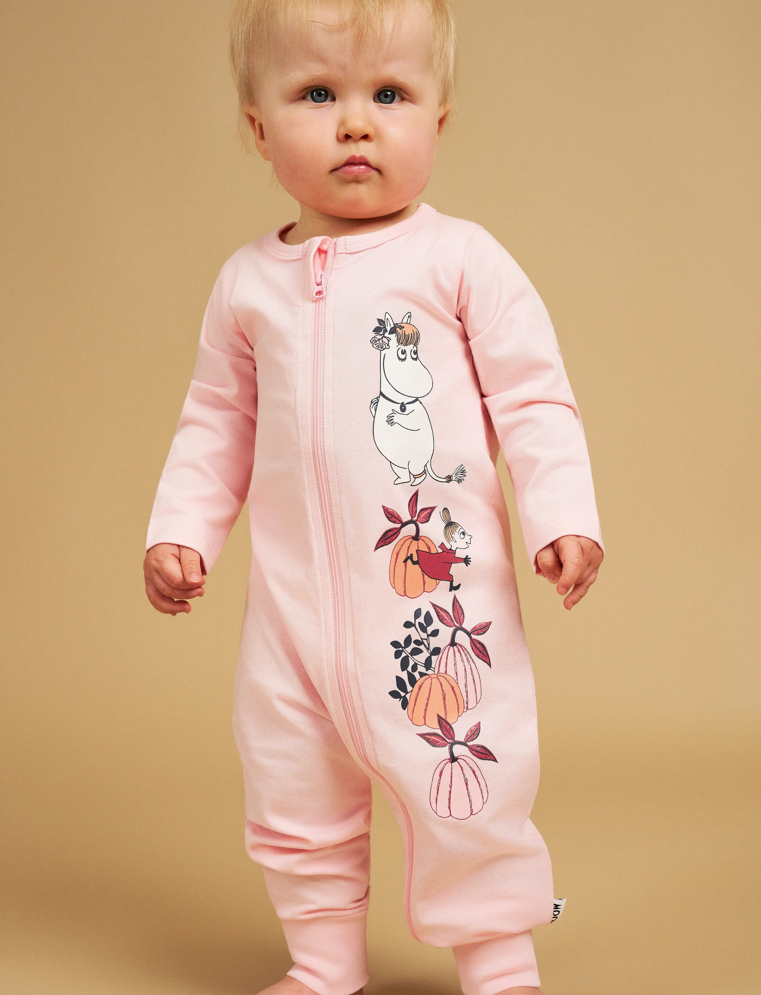 MUMIN Pumpa Pyjamas, Børn, Moomin Baby Sovedragt, Pink, Str: 80