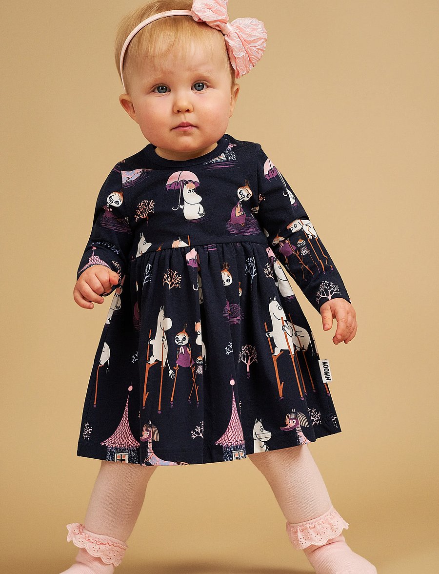 MOOMIN - ÖVERSVÄMNING BODYKLÄNNING - langärmelige babykleider - dark blue - 0