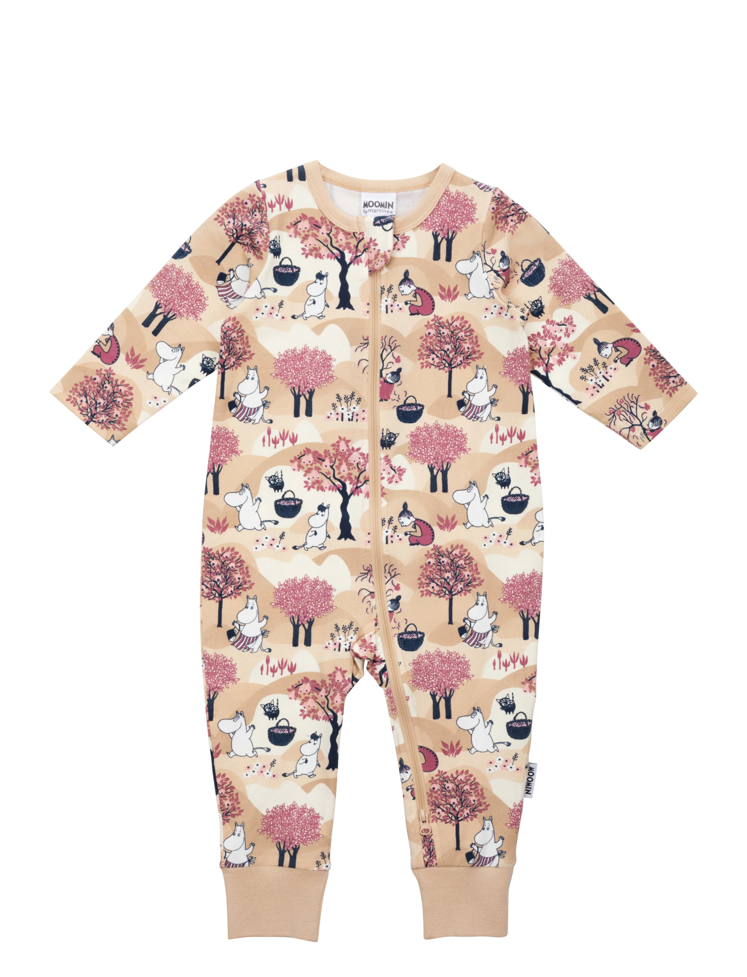 MUMIN Fruktskörd Pyjamas, Børn, Baby Sovedragt, Beige, Str: 62
