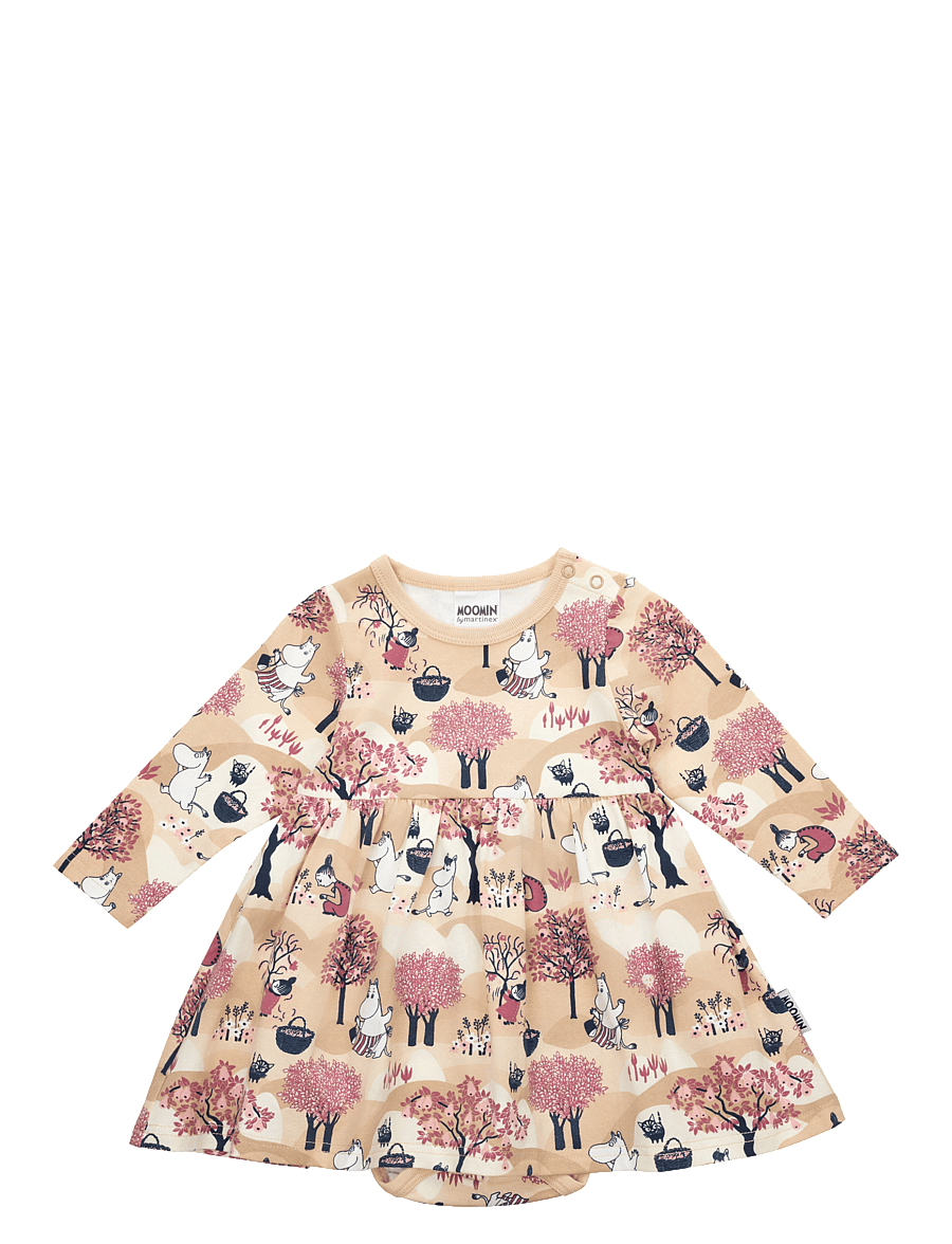 MOOMIN - FRUKTSKÖRD BODYKLÄNNING - langärmelige babykleider - beige - 1