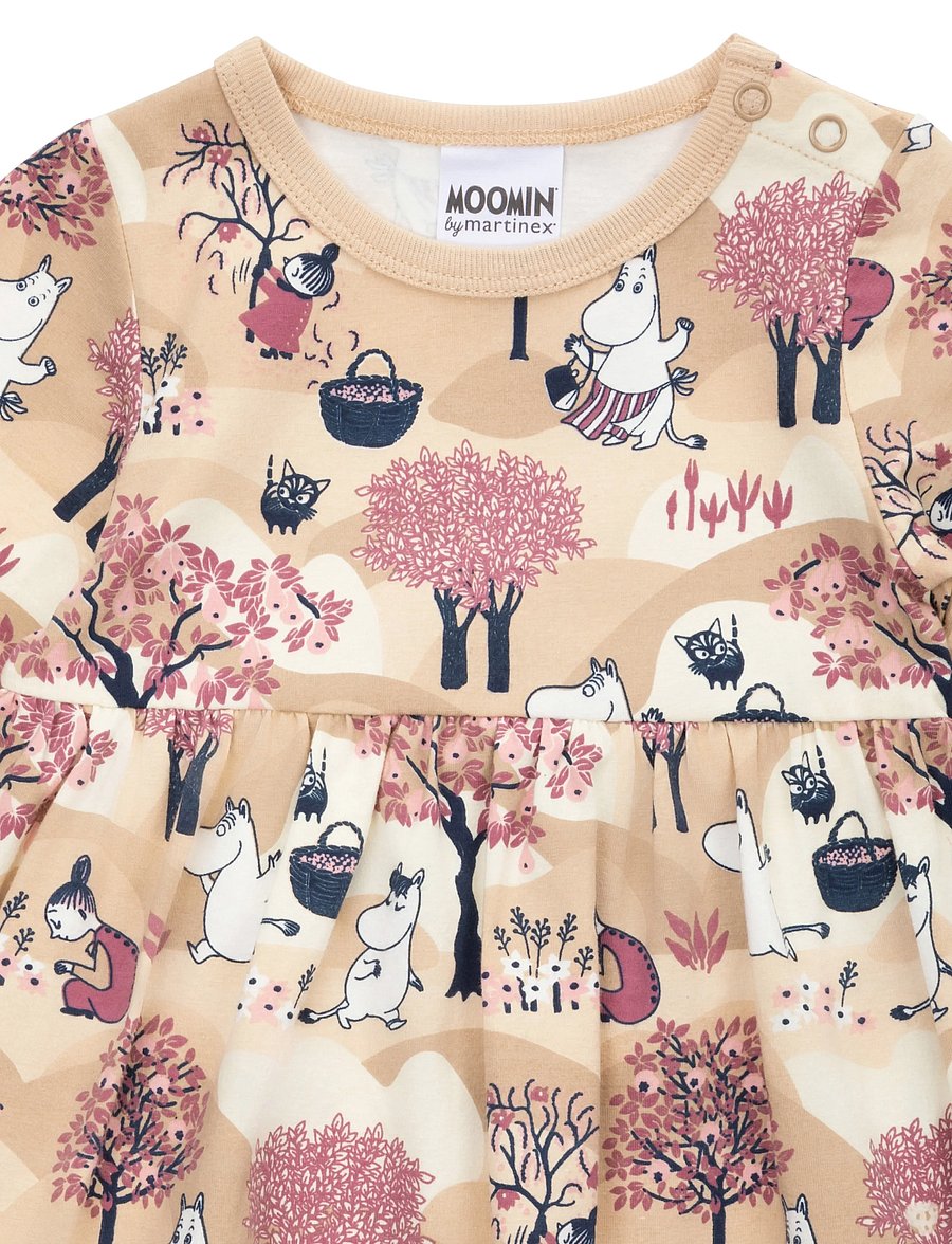 MOOMIN - FRUKTSKÖRD BODYKLÄNNING - langärmelige babykleider - beige - 2