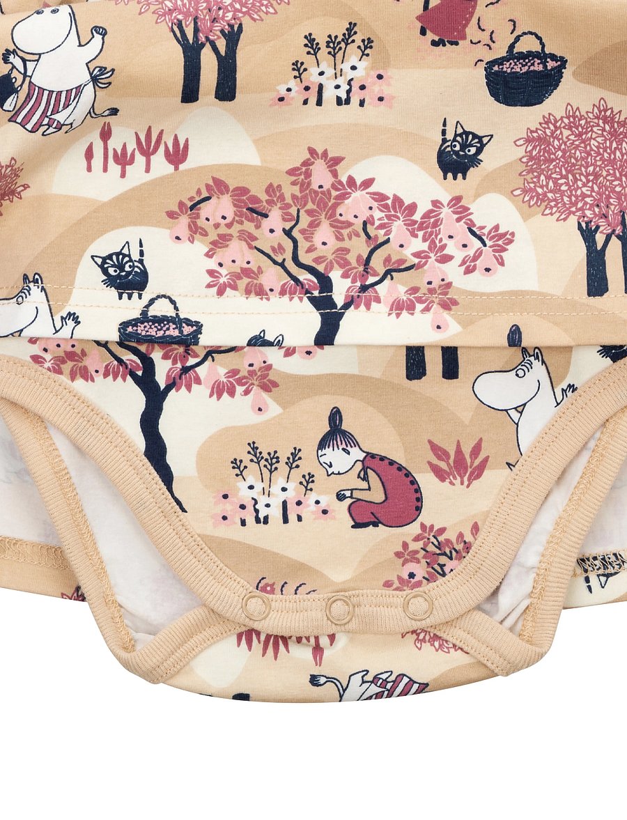 MOOMIN - FRUKTSKÖRD BODYKLÄNNING - langärmelige babykleider - beige - 3