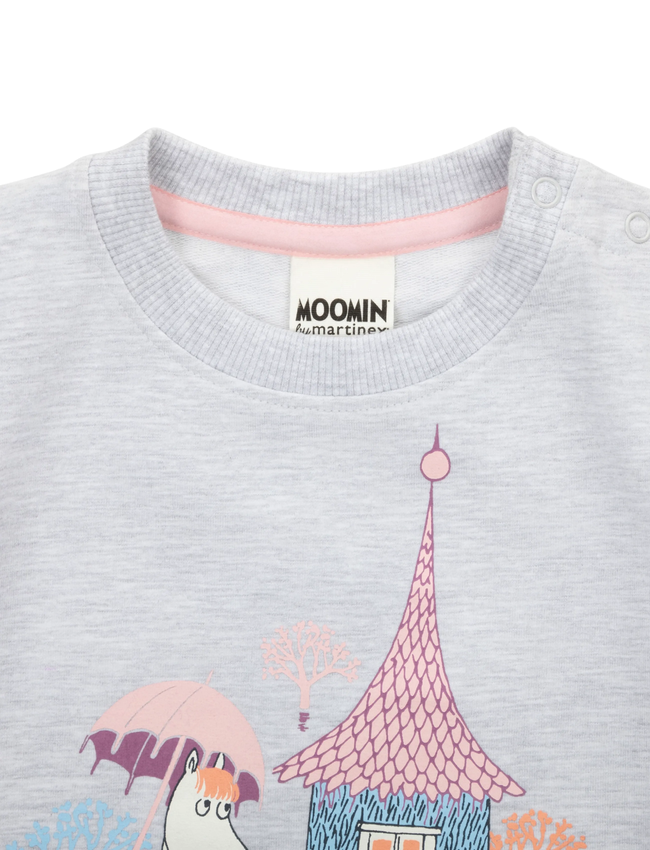 MUMIN - ÖVERSVÄMNING COLLEGETRÖJA - light grey - 2