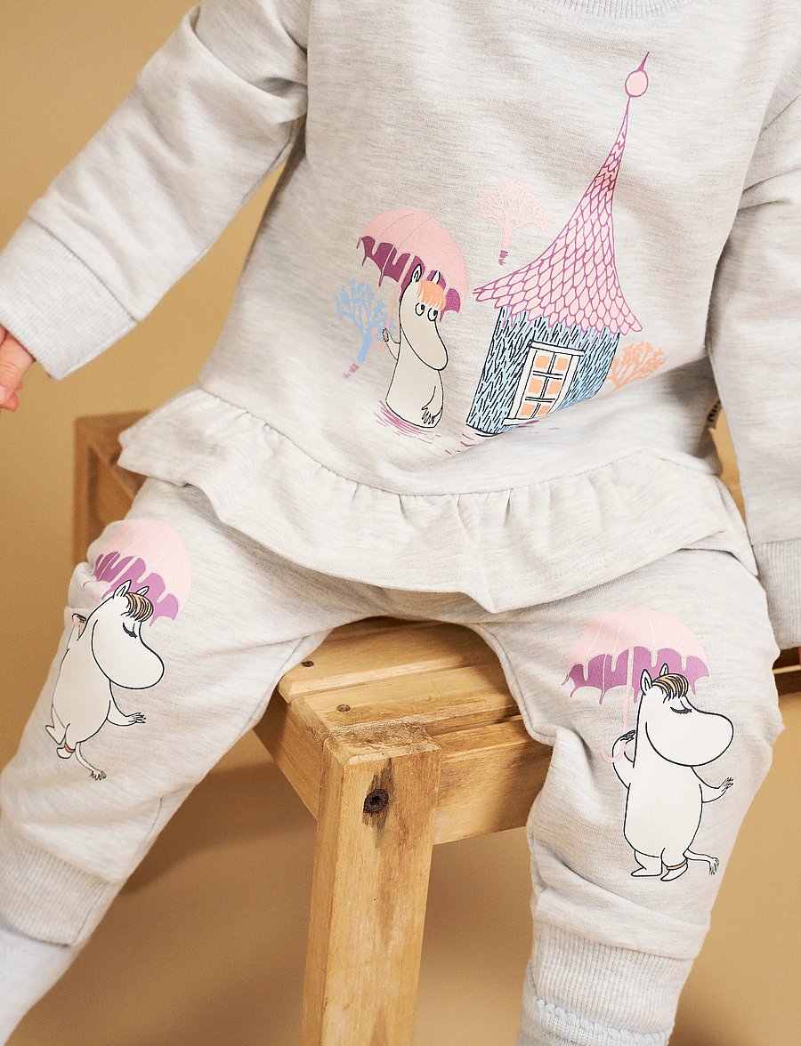 MOOMIN - ÖVERSVÄMNING COLLEGEBYXA - einkaufen nach alter von - light grey - 0