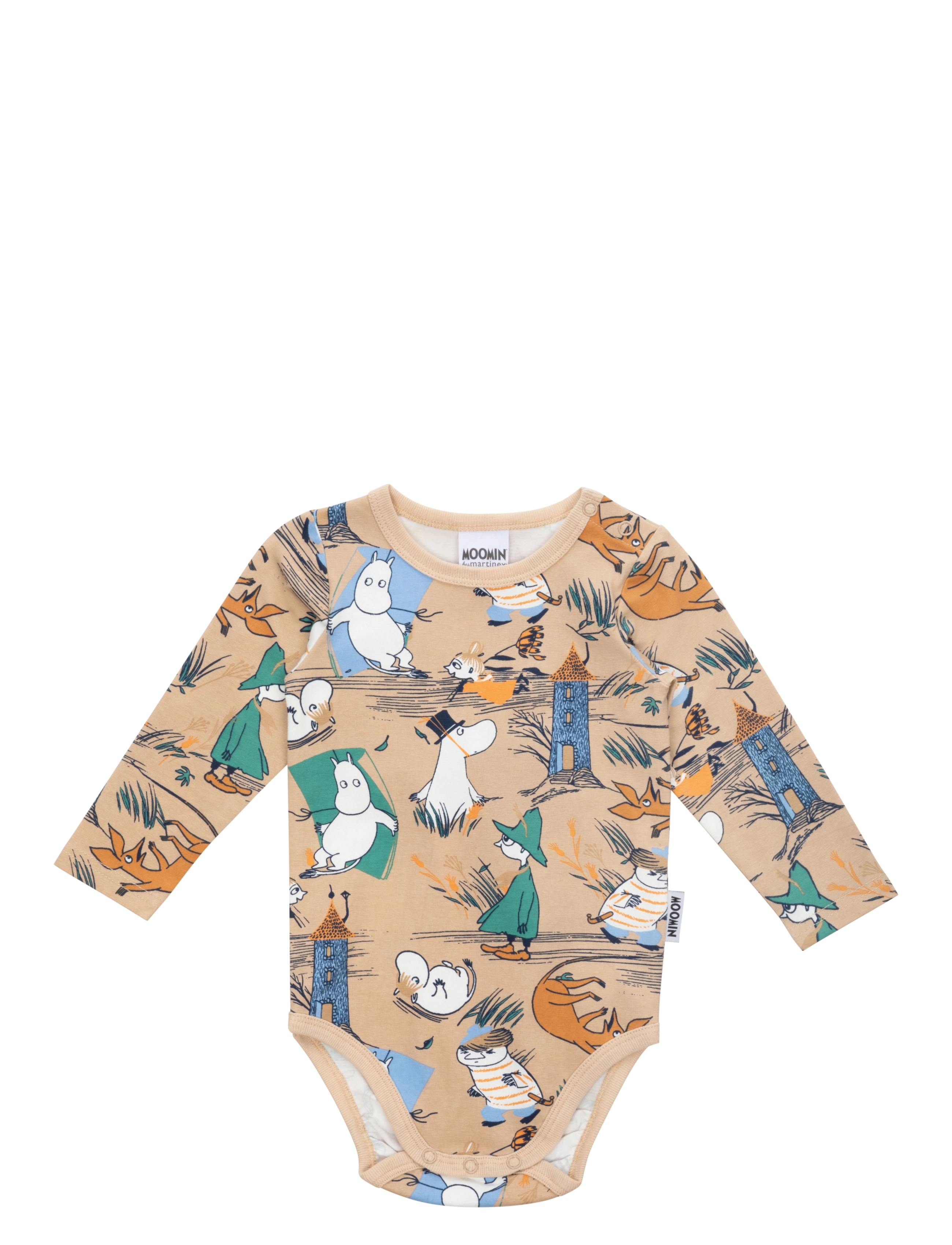 MUMIN Storm Body, 86, Bodys, Beige - Long-sleeved, Kinder