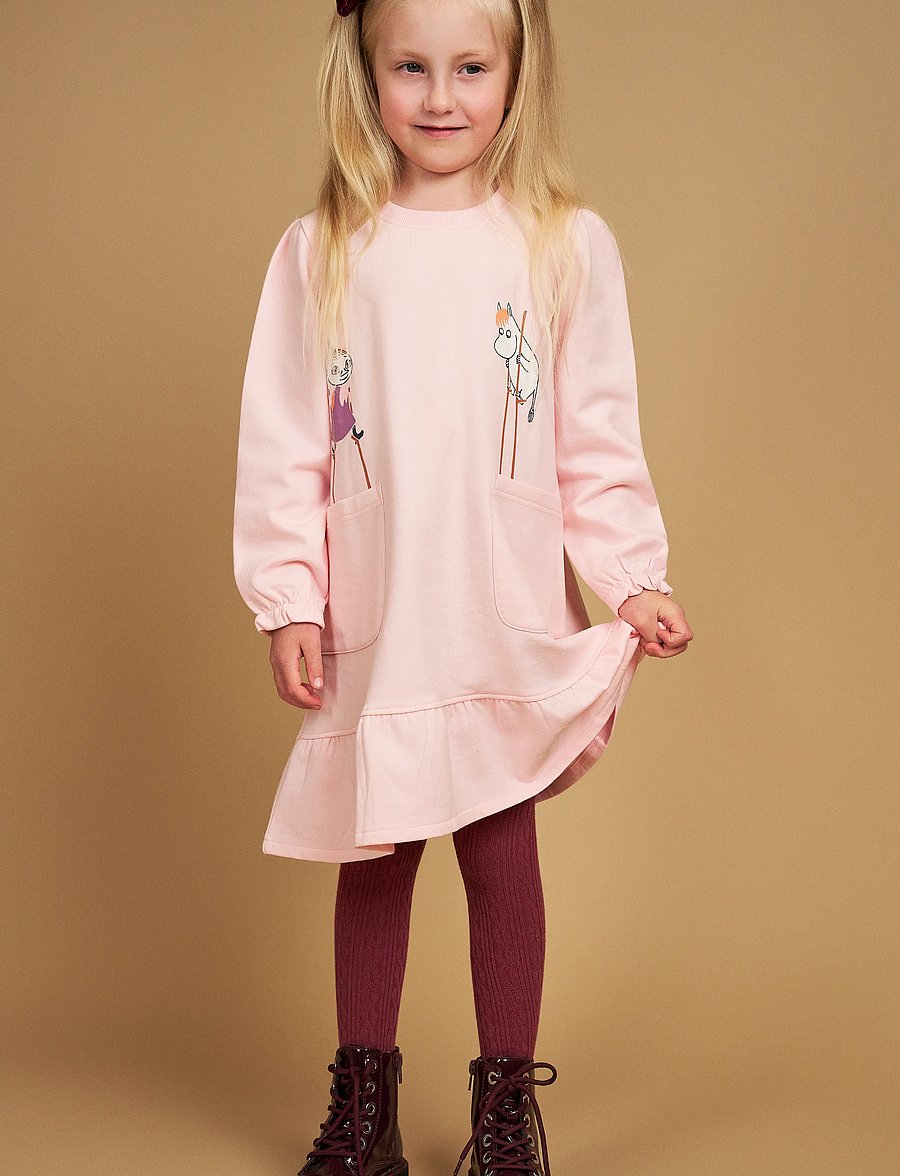 MOOMIN - ÖVERSVÄMNING KLÄNNING - langärmelige freizeitkleider - pink - 0