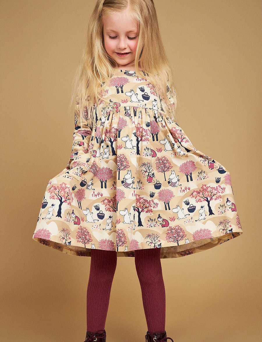 MOOMIN - FRUKTSKÖRD KLÄNNING - langärmelige freizeitkleider - beige - 0