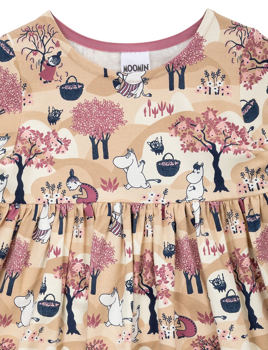 MOOMIN - FRUKTSKÖRD KLÄNNING - langärmelige freizeitkleider - beige - 2