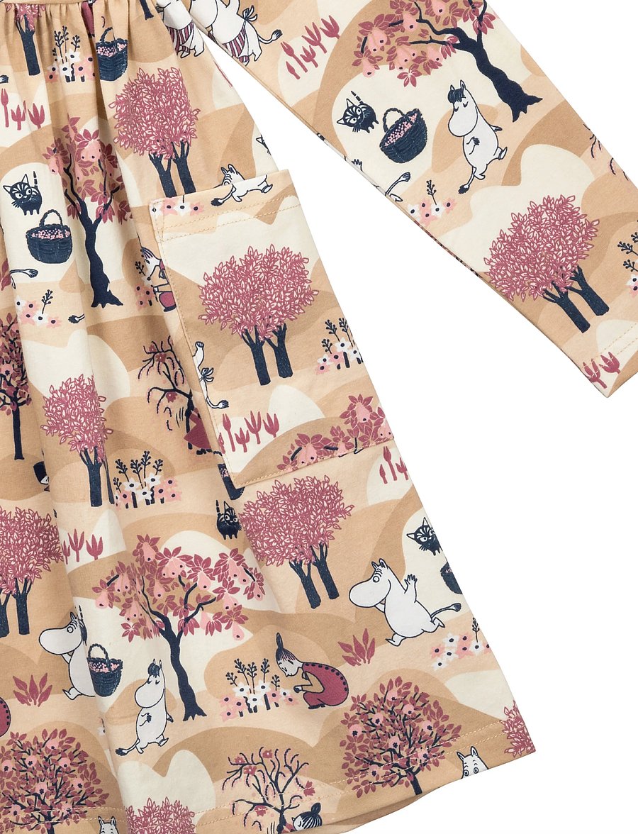 MOOMIN - FRUKTSKÖRD KLÄNNING - langärmelige freizeitkleider - beige - 3