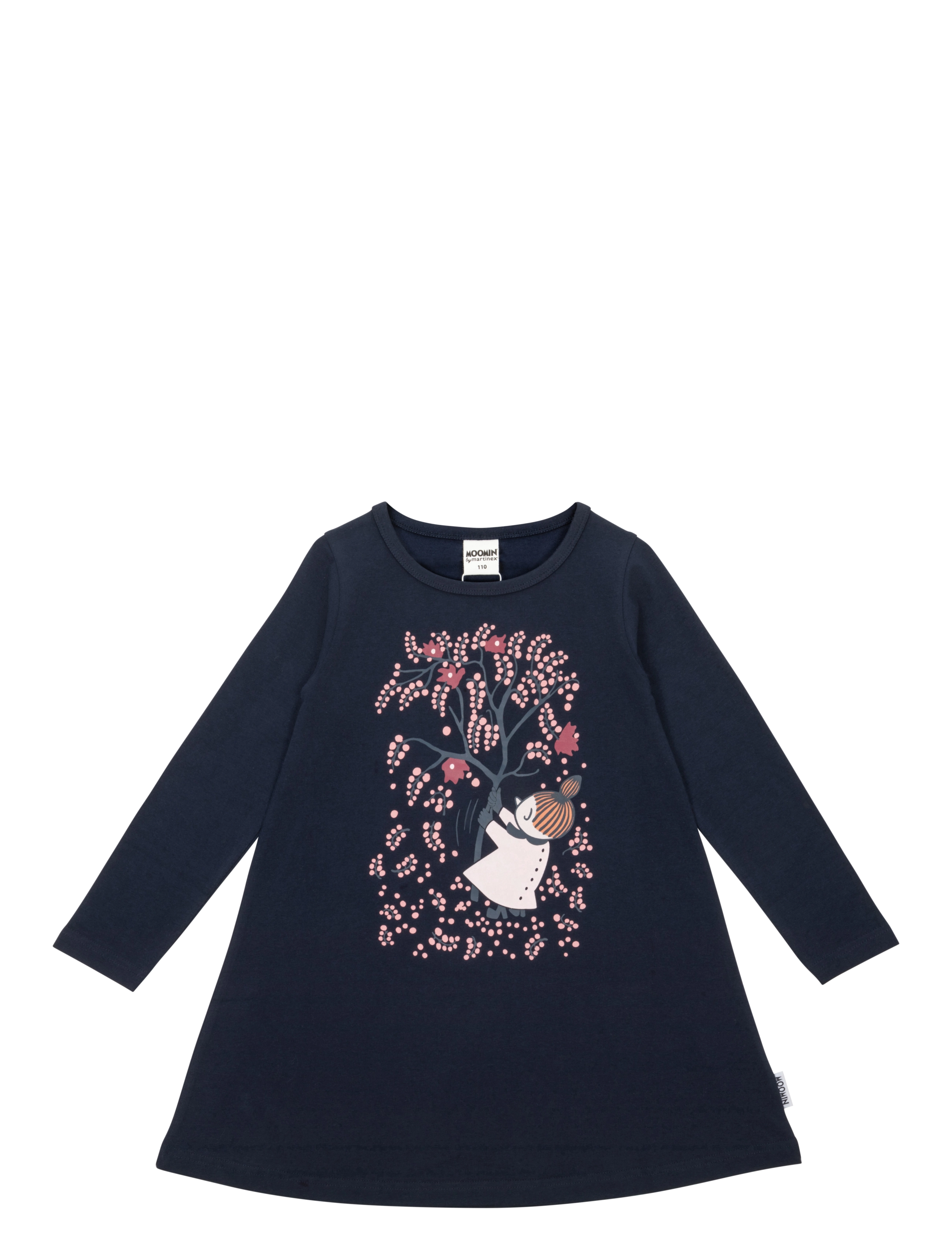 MUMIN Fruktskörd Klänning, 98, Casual Dresses, Blau - Long-sleeved Kinder