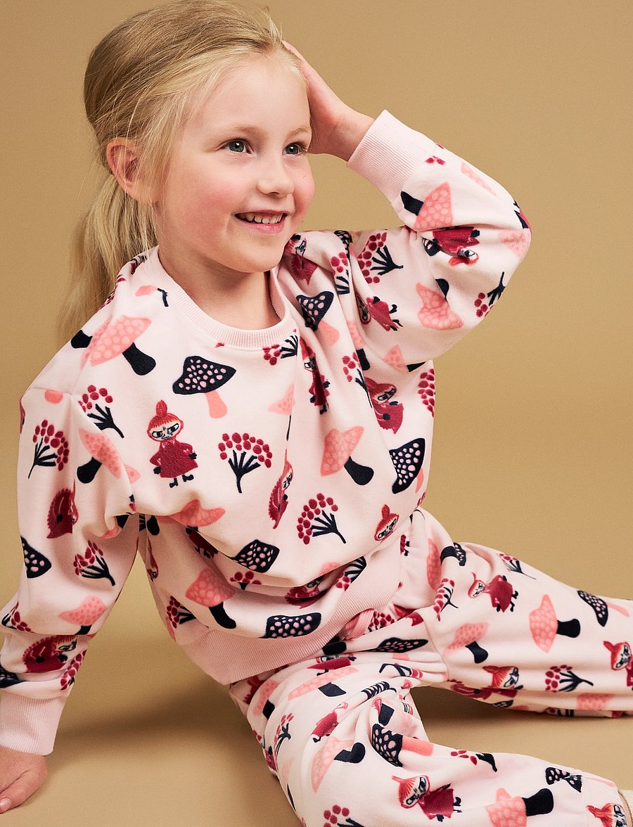 MUMIN - SVAMPUTFLYKT VELOURTRÖJA - sweatshirts - pink - 0